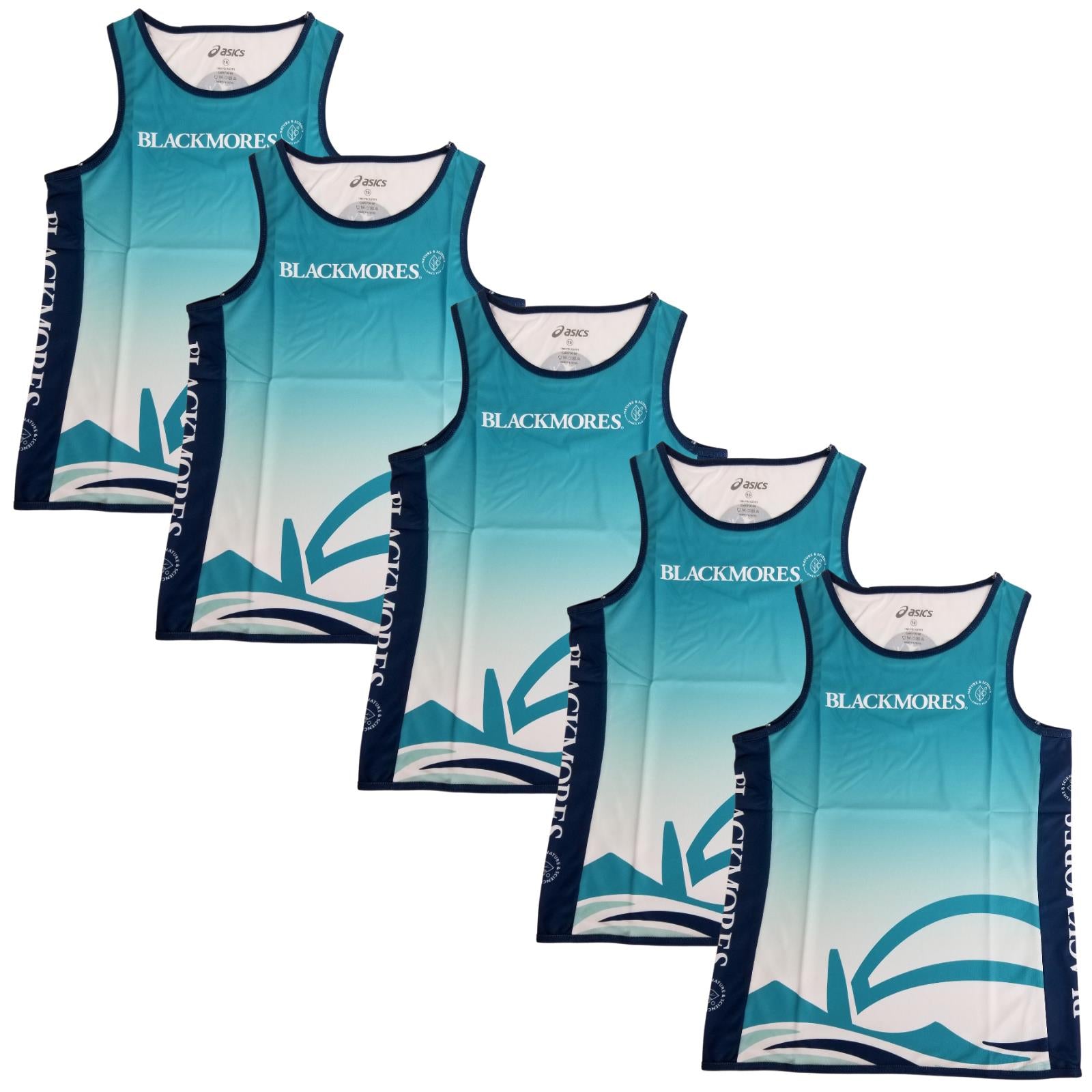5 ASICS Women's 10 Training Singlet Tank Top Jersey Running Gym Footy Basketball