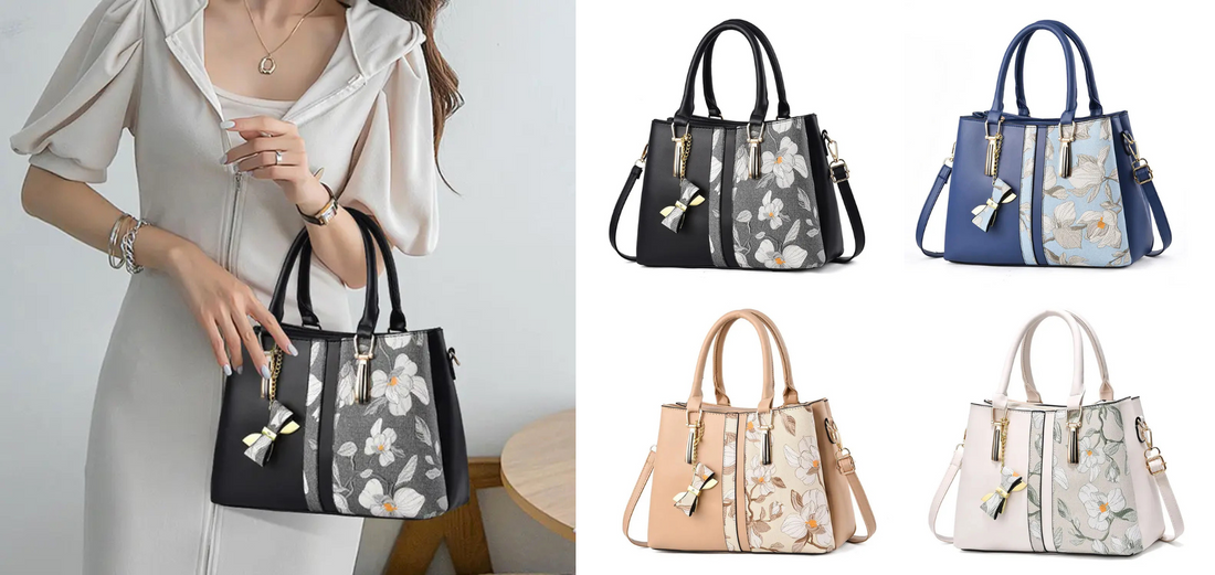 Introducing The "Lily Snow Luxury Floral Embroidered Handbag Collection": A Celebration of White Floral Splendour