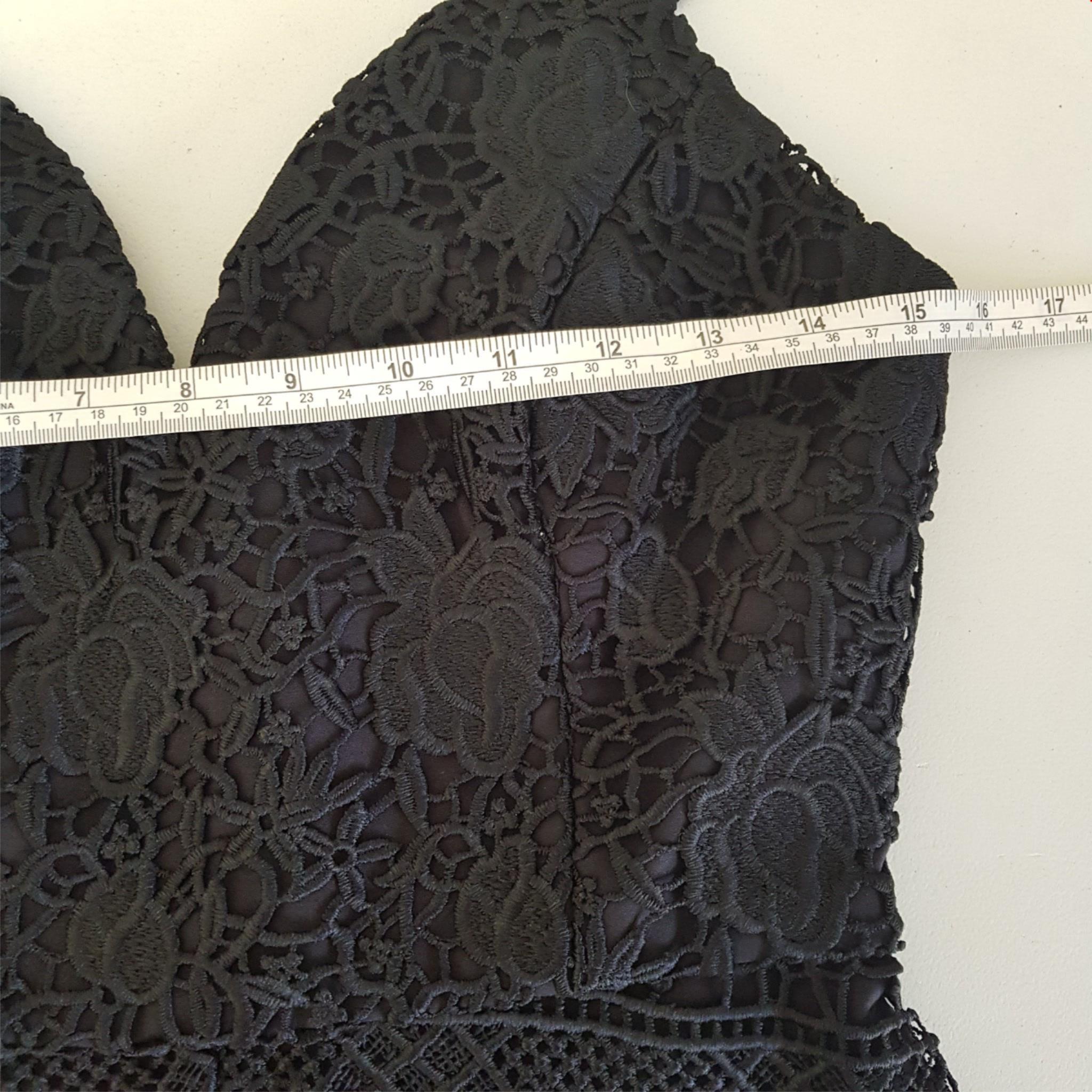 Forever New Veronica Lace Dress Black Formal Party Midi Size 8 S NWT RRP $179.99