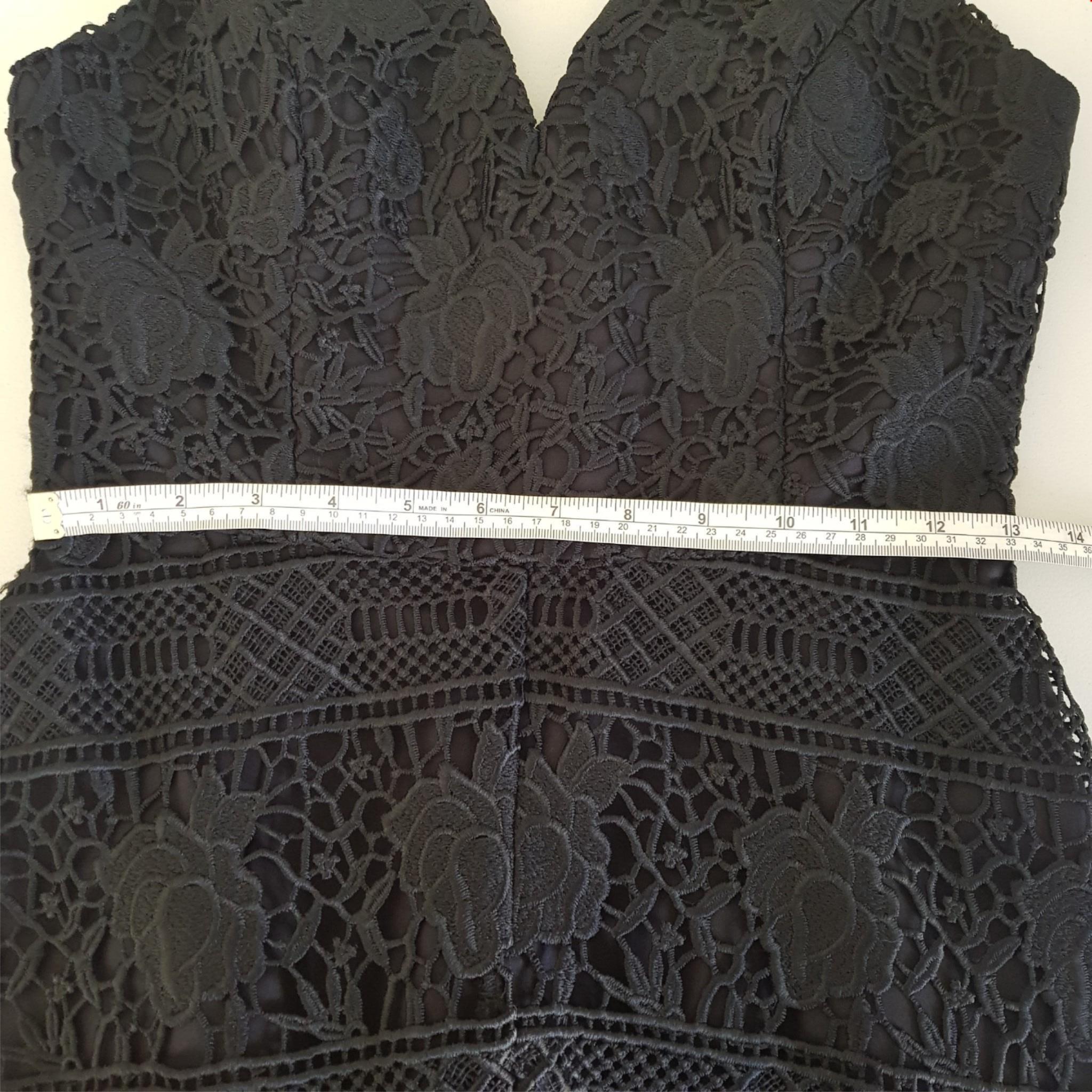 Forever New Veronica Lace Dress Black Formal Party Midi Size 8 S NWT RRP $179.99