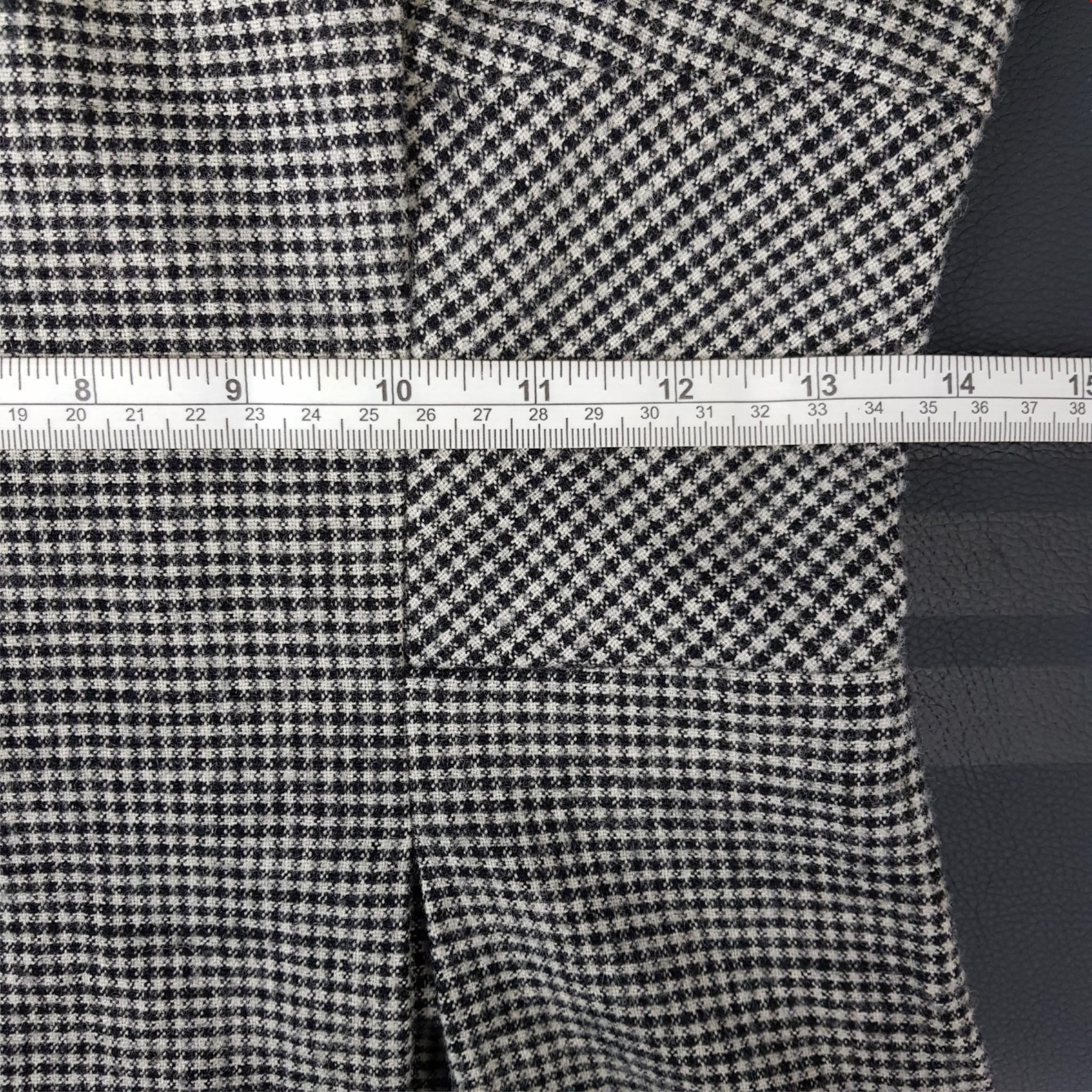Diane Von Furstenberg Raisa Wool Black White Houndstooth Sleeveless Dress Size 4
