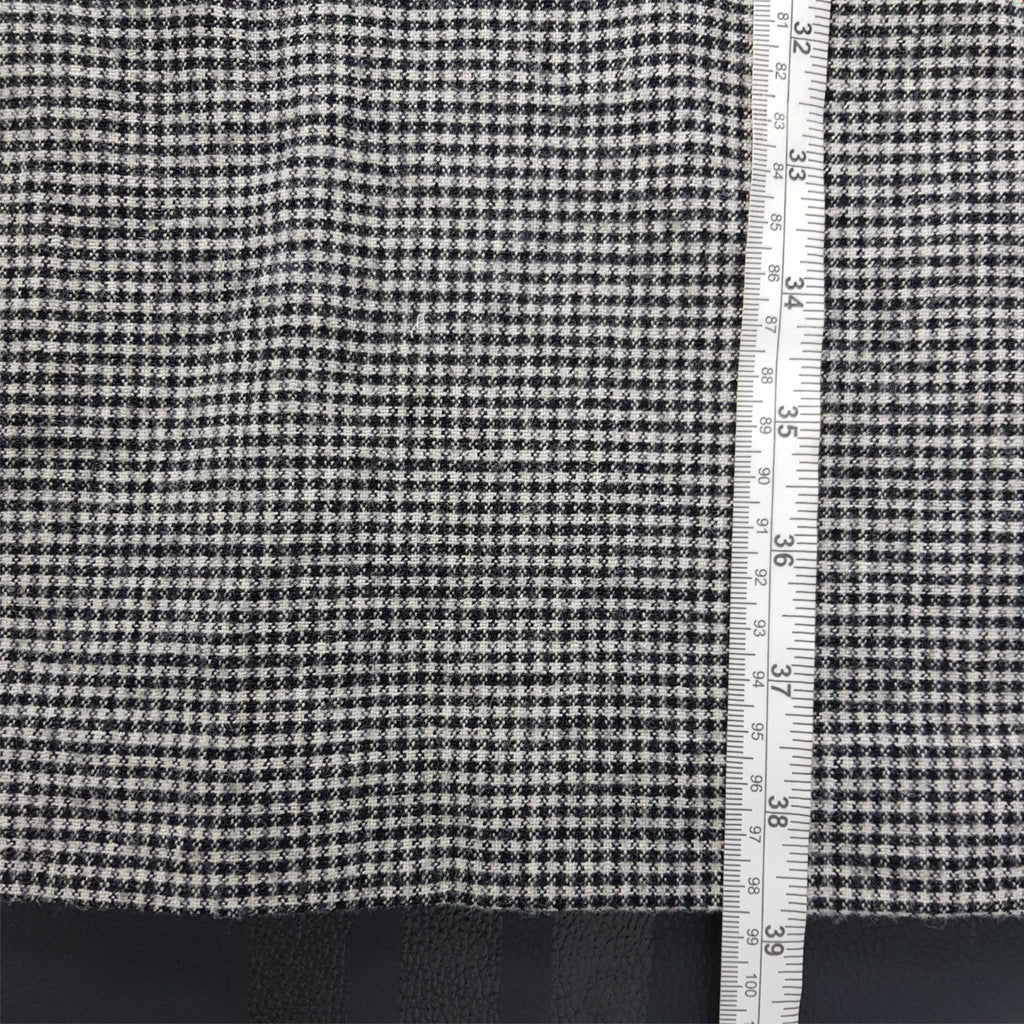 Diane Von Furstenberg Raisa Wool Black White Houndstooth Sleeveless Dress Size 4