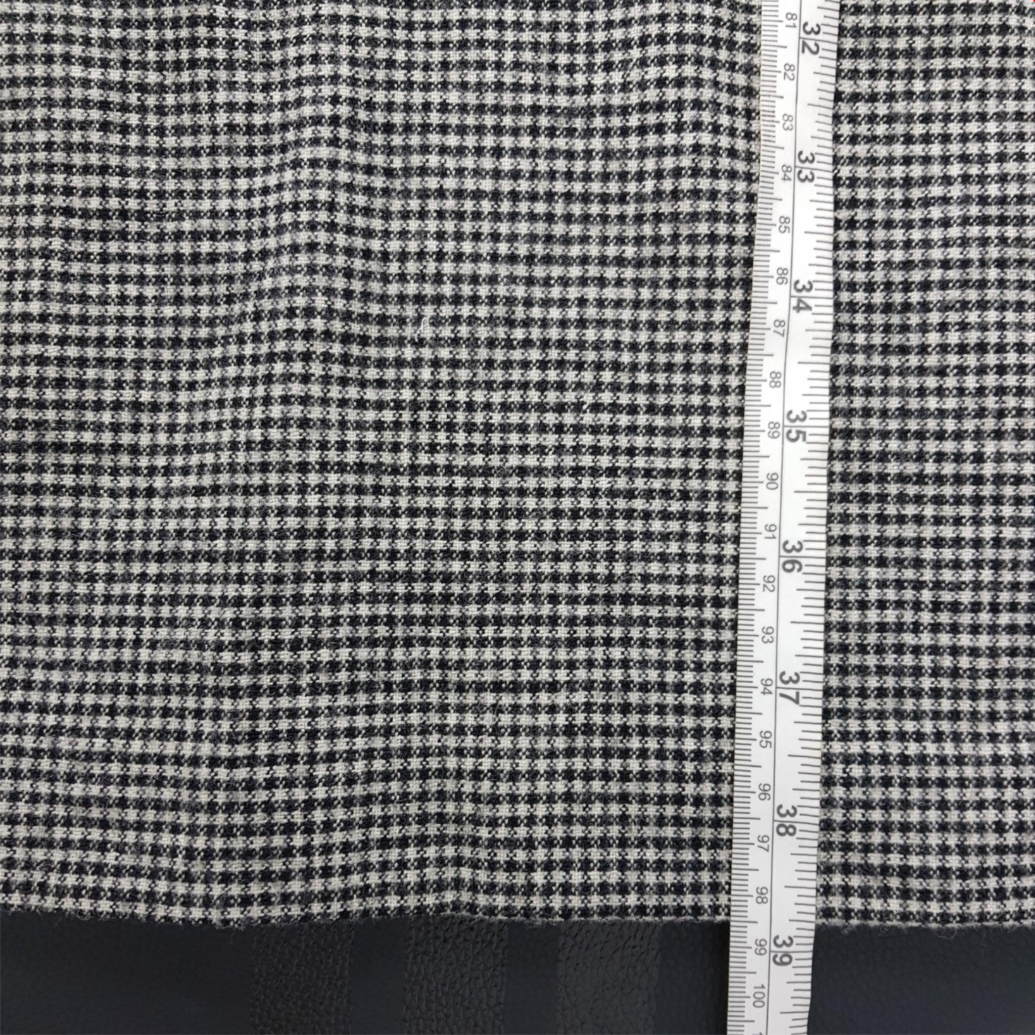Diane Von Furstenberg Raisa Wool Black White Houndstooth Sleeveless Dress Size 4