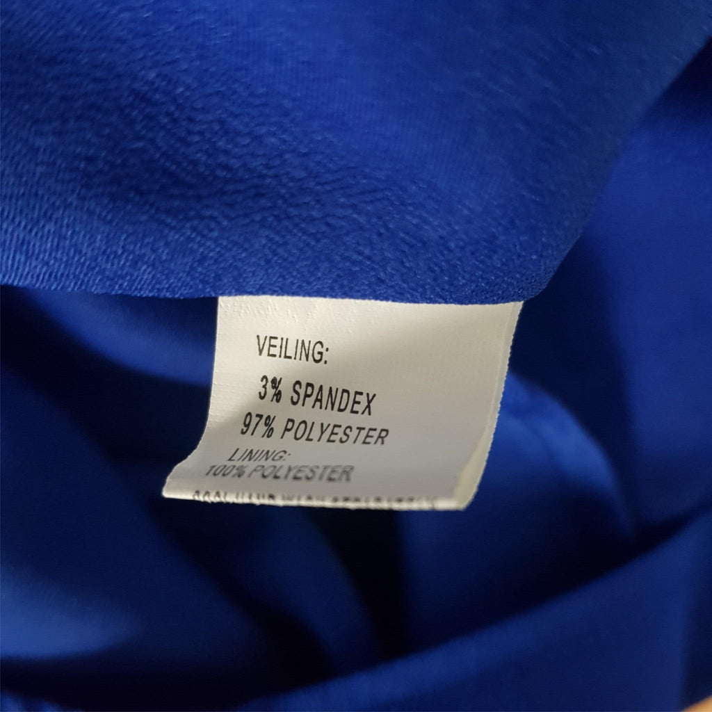 Ladakh Casual Blue Sleeveless Scoop Neck Elastic Waist Tie Dress Stretch Size 10
