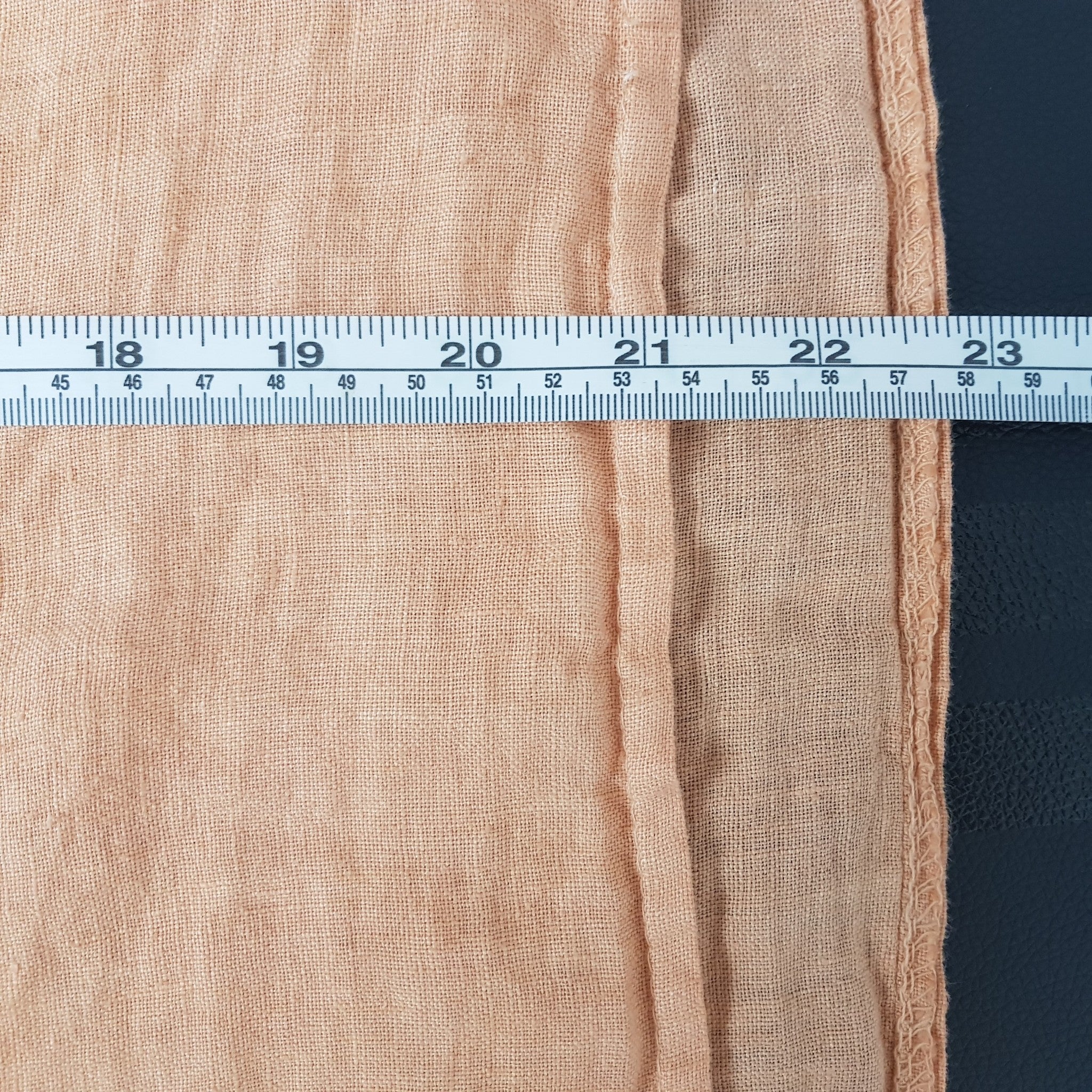 Viola Borghi 100% Linen Orange Casual Summer Blouse Top Large Made in Italy NWT