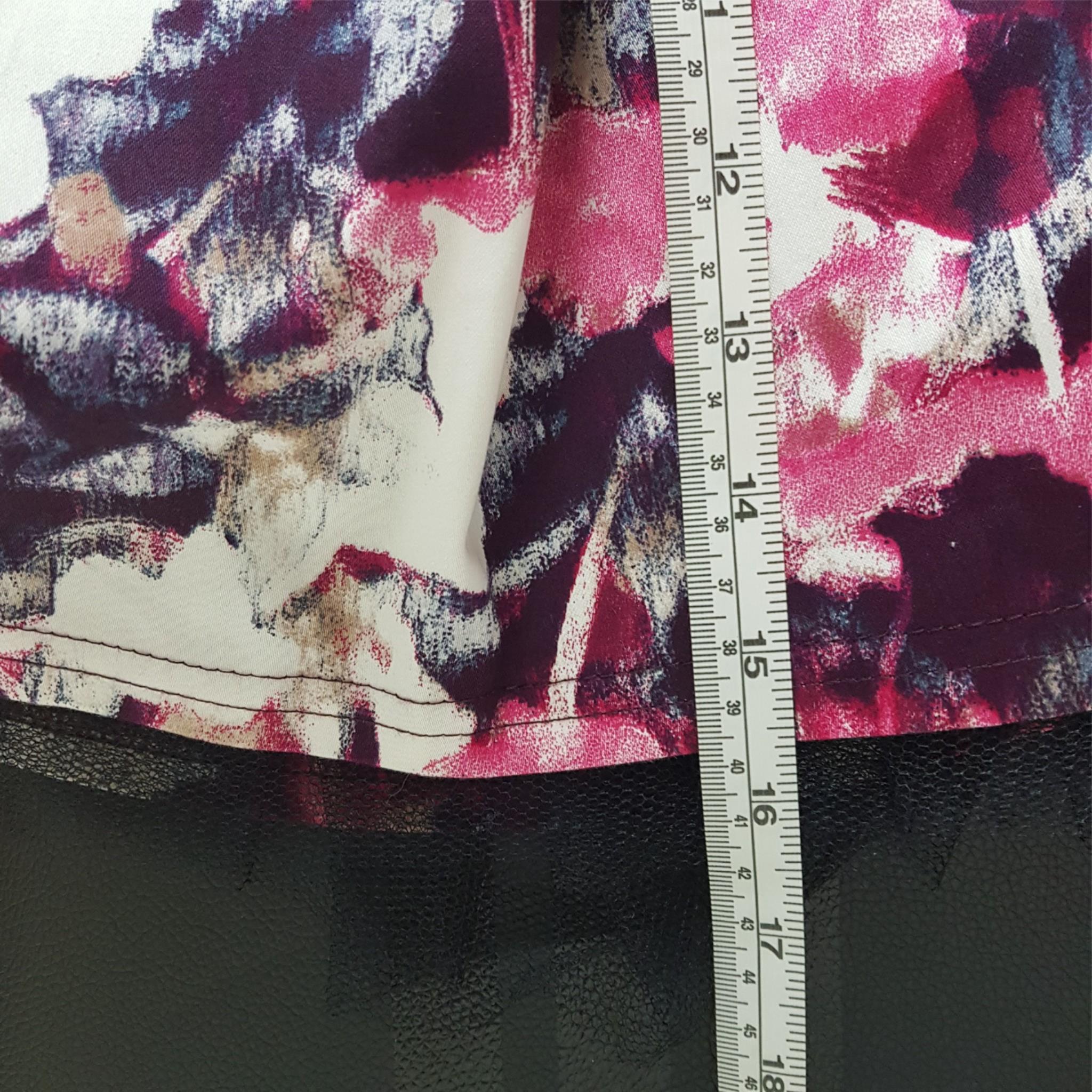 Oh My Love London Pink Purple Floral Layered Puffy Flare Skirt Party XS New NWT