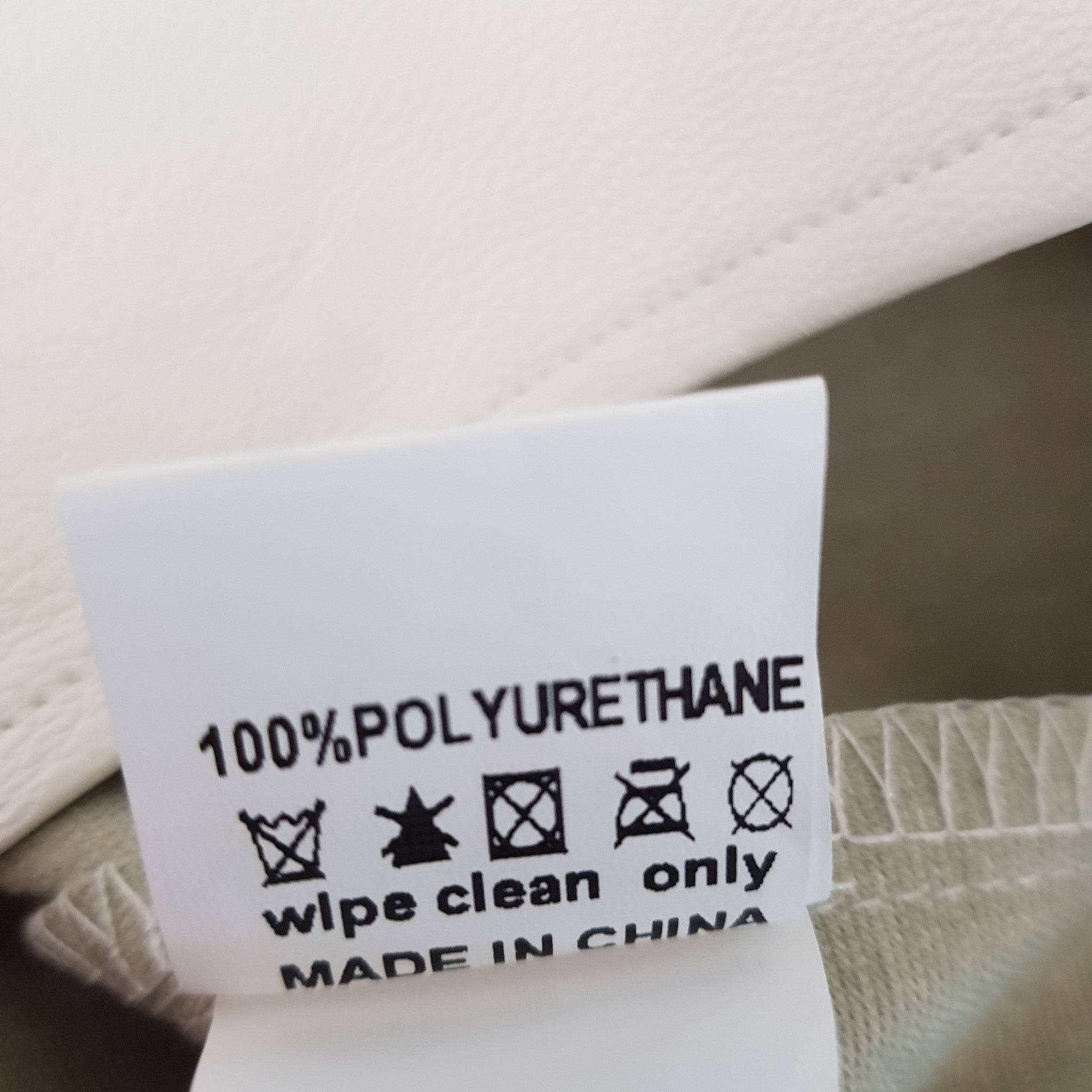 Missguided Women's White Faux Leather Mini Skirt Braided Lace Up Detail Size 8 S