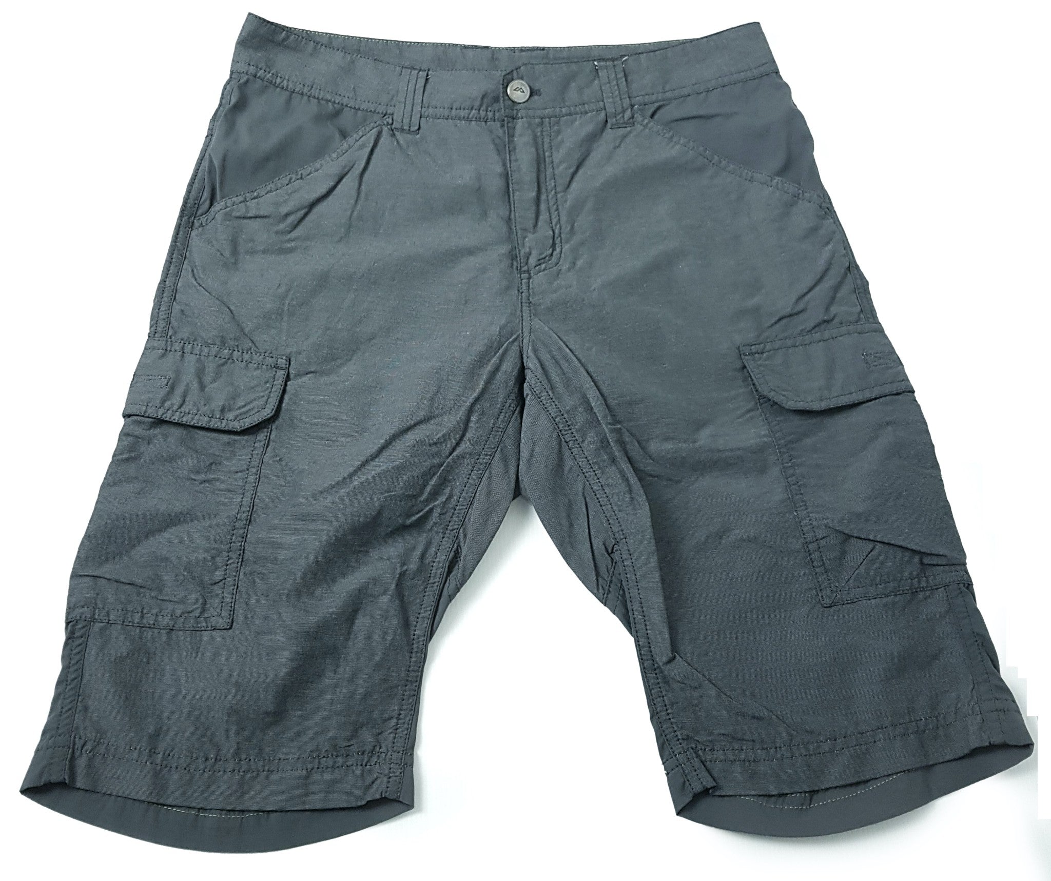 Kathmandu Unisex Adults Mens Womens Casual Dark Grey Shorts Cargo Waist XS 79cm