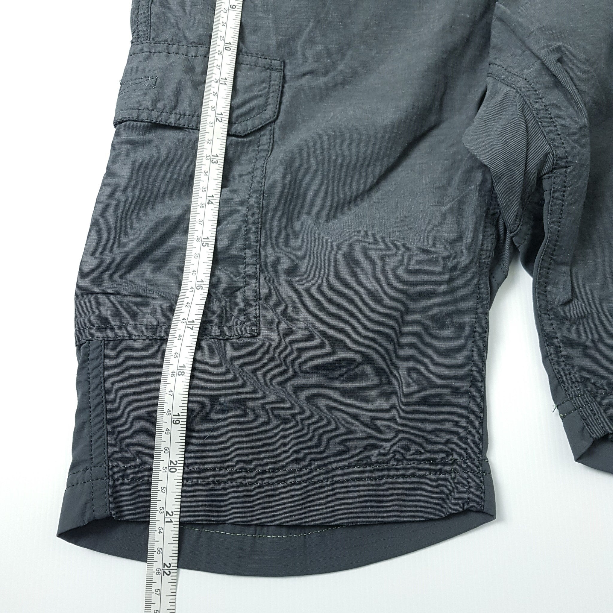 Kathmandu Unisex Adults Mens Womens Casual Dark Grey Shorts Cargo Waist XS 79cm