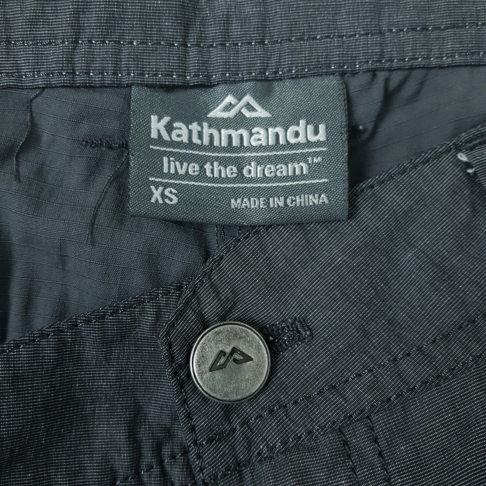 Kathmandu Unisex Adults Mens Womens Casual Dark Grey Shorts Cargo Waist XS 79cm