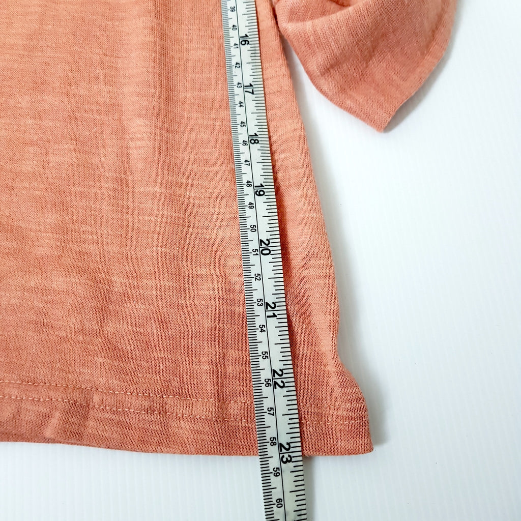 Vintage Pink Long Sleeve Stretch Women's Lightweight Pullover Hoodie Jumper 8 S