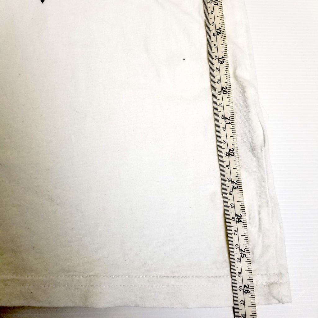 Basic White Short Sleeve Men's Casual T-Shirt Top Pullover Crew Neck Size Small