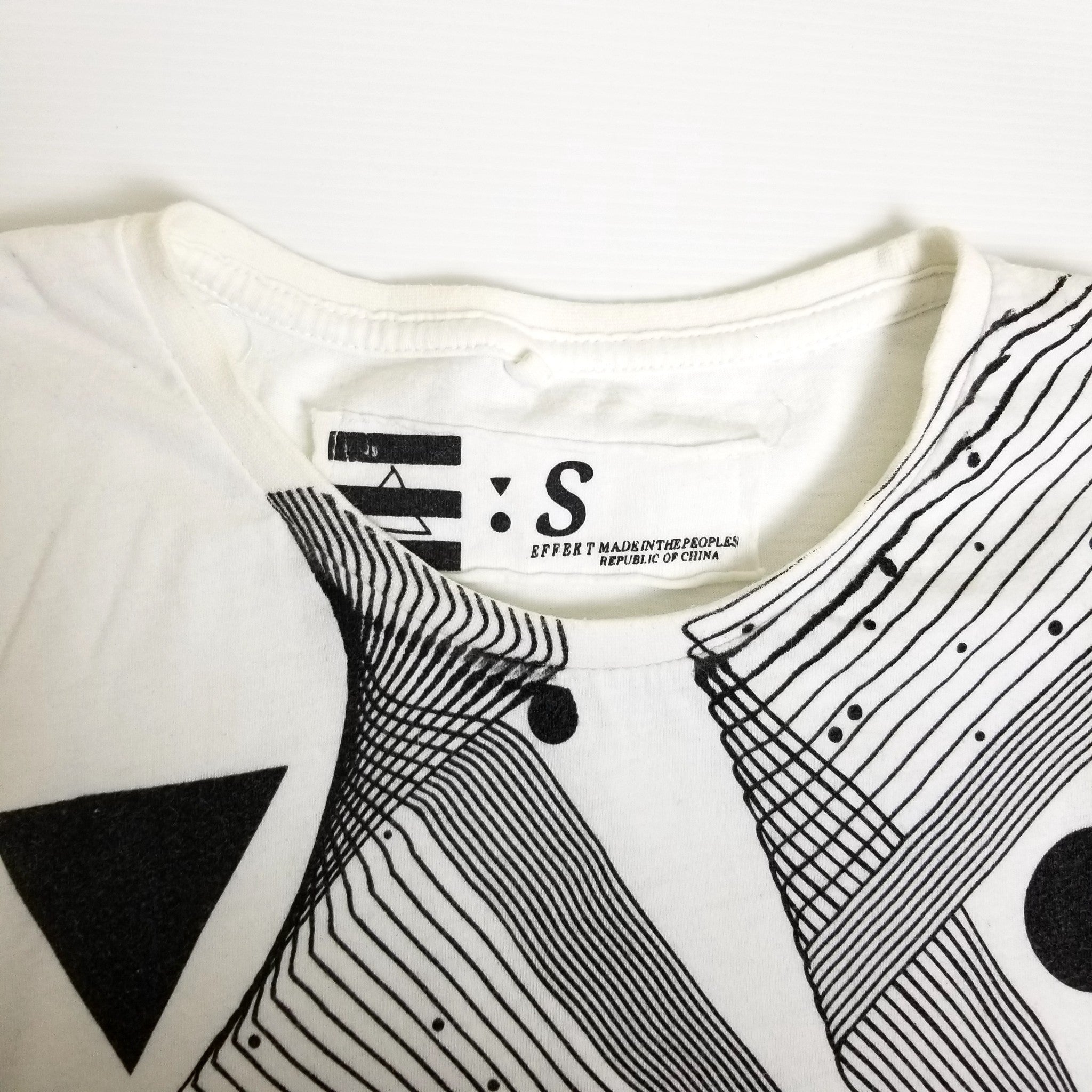 Basic White Short Sleeve Men's Casual T-Shirt Top Pullover Crew Neck Size Small