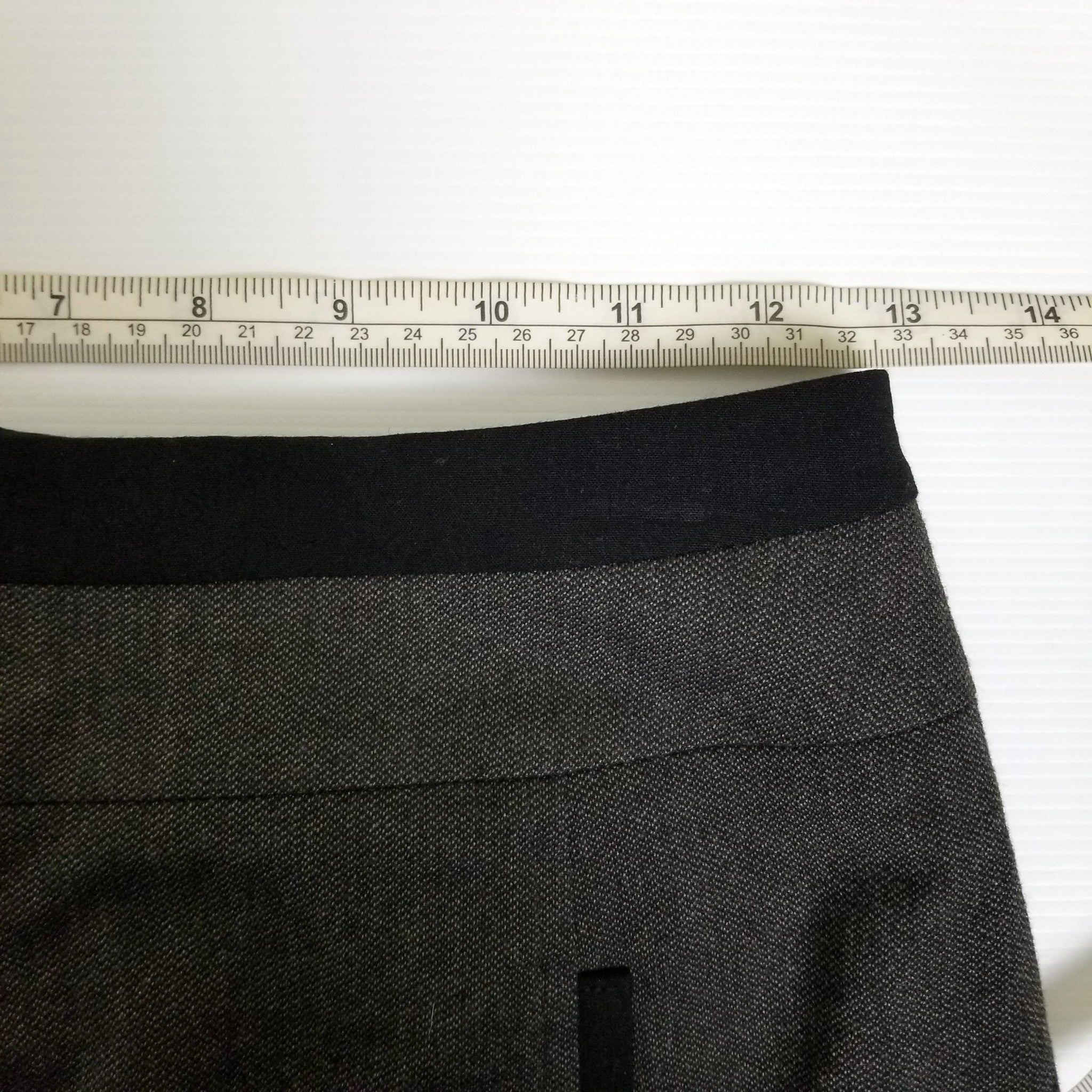 Portmans Women's Wool Pencil Skirt 8 S Dark Brown Mid Waist Workwear Officewear