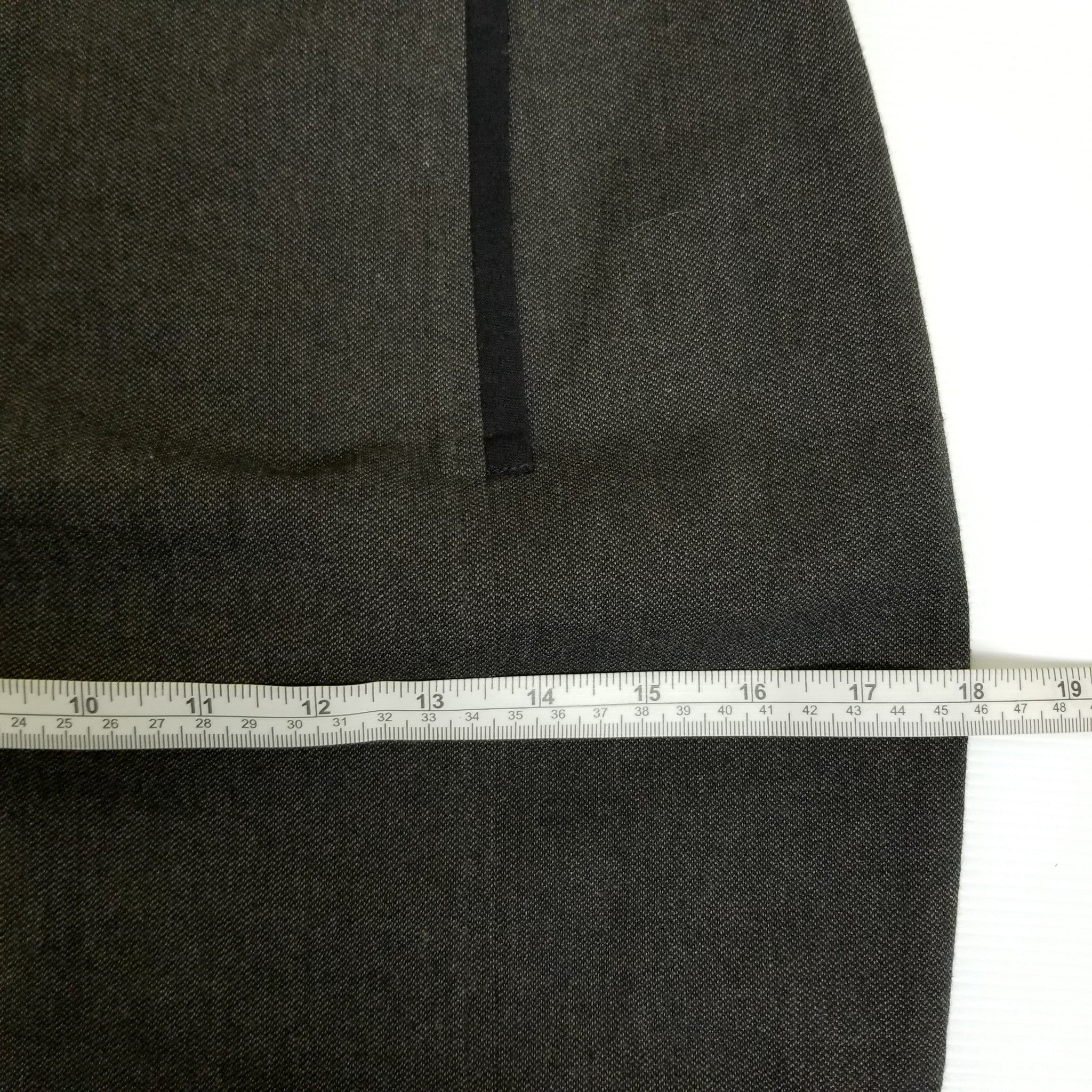 Portmans Women's Wool Pencil Skirt 8 S Dark Brown Mid Waist Workwear Officewear