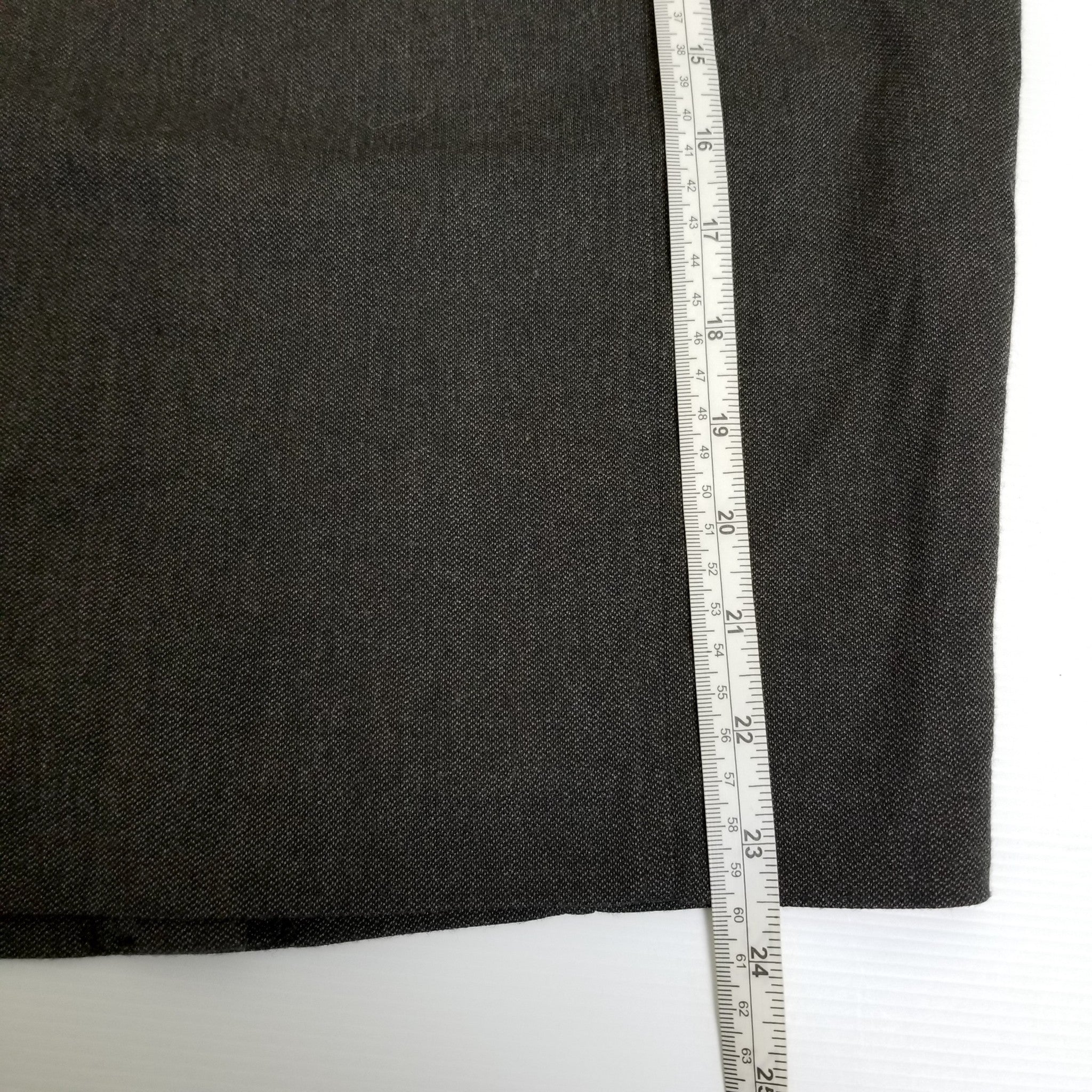 Portmans Women's Wool Pencil Skirt 8 S Dark Brown Mid Waist Workwear Officewear