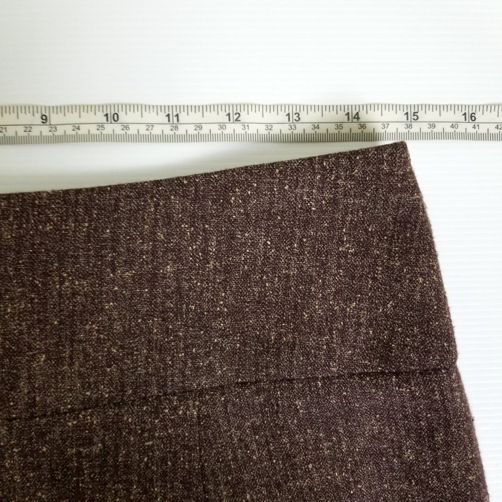 Diana Ferrari Women's Tweed Pencil Skirt 8 S Brown Workwear Officewear Business
