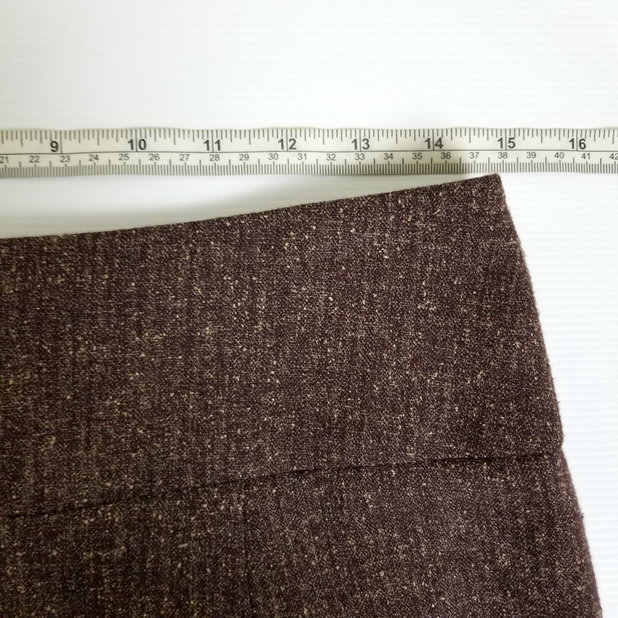 Diana Ferrari Women's Tweed Pencil Skirt 8 S Brown Workwear Officewear Business