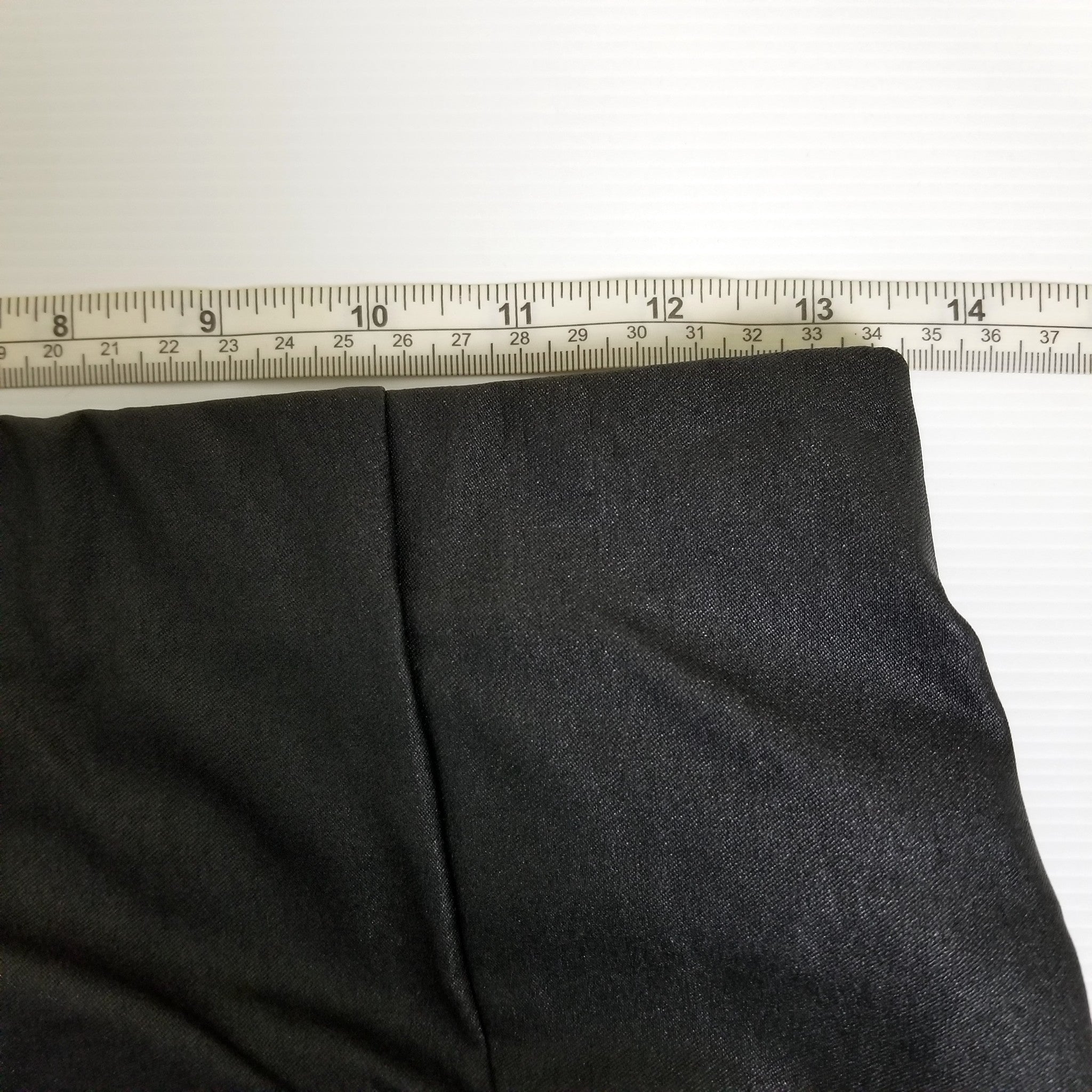 Willa Black Shiny Mini Straight Pencil Skirt 8 Sexy Party Glam Stretch Ruched S