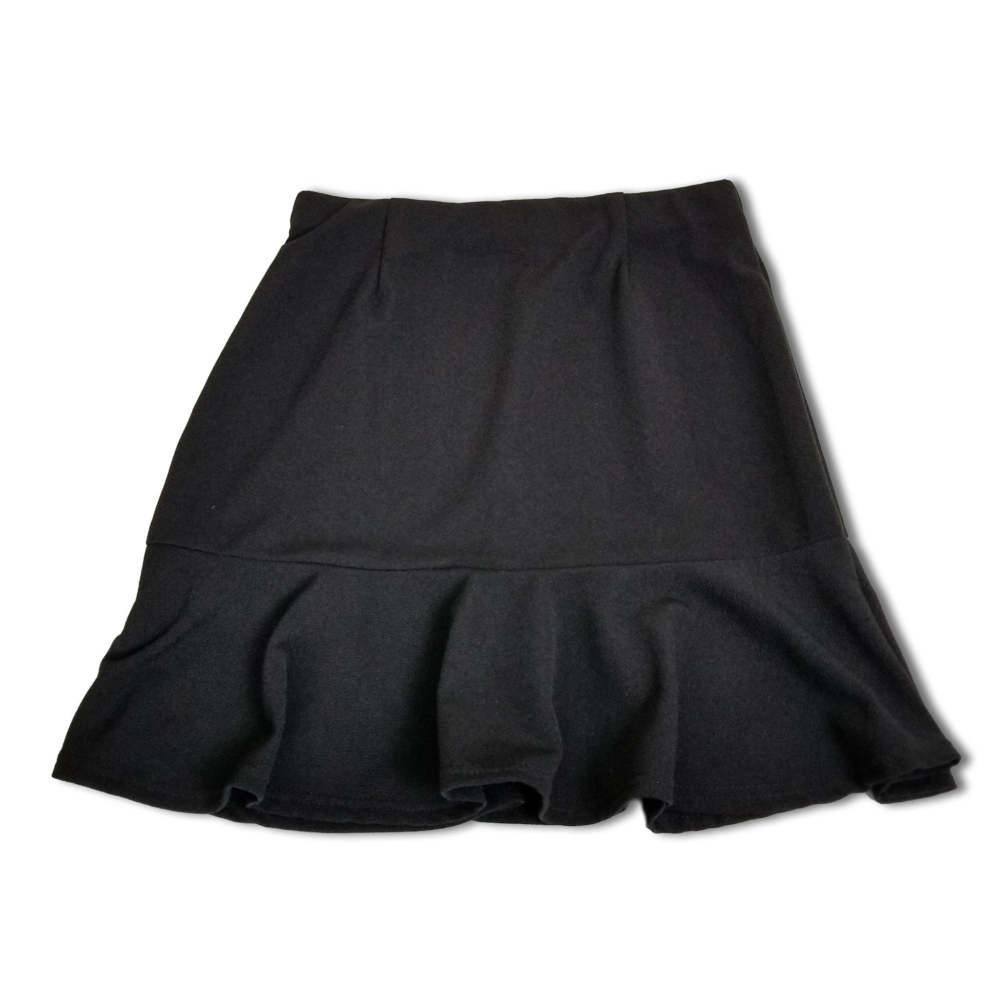 Valleygirl Women's Black Peplum Skirt 10 M Stretch Workwear Work Office Business