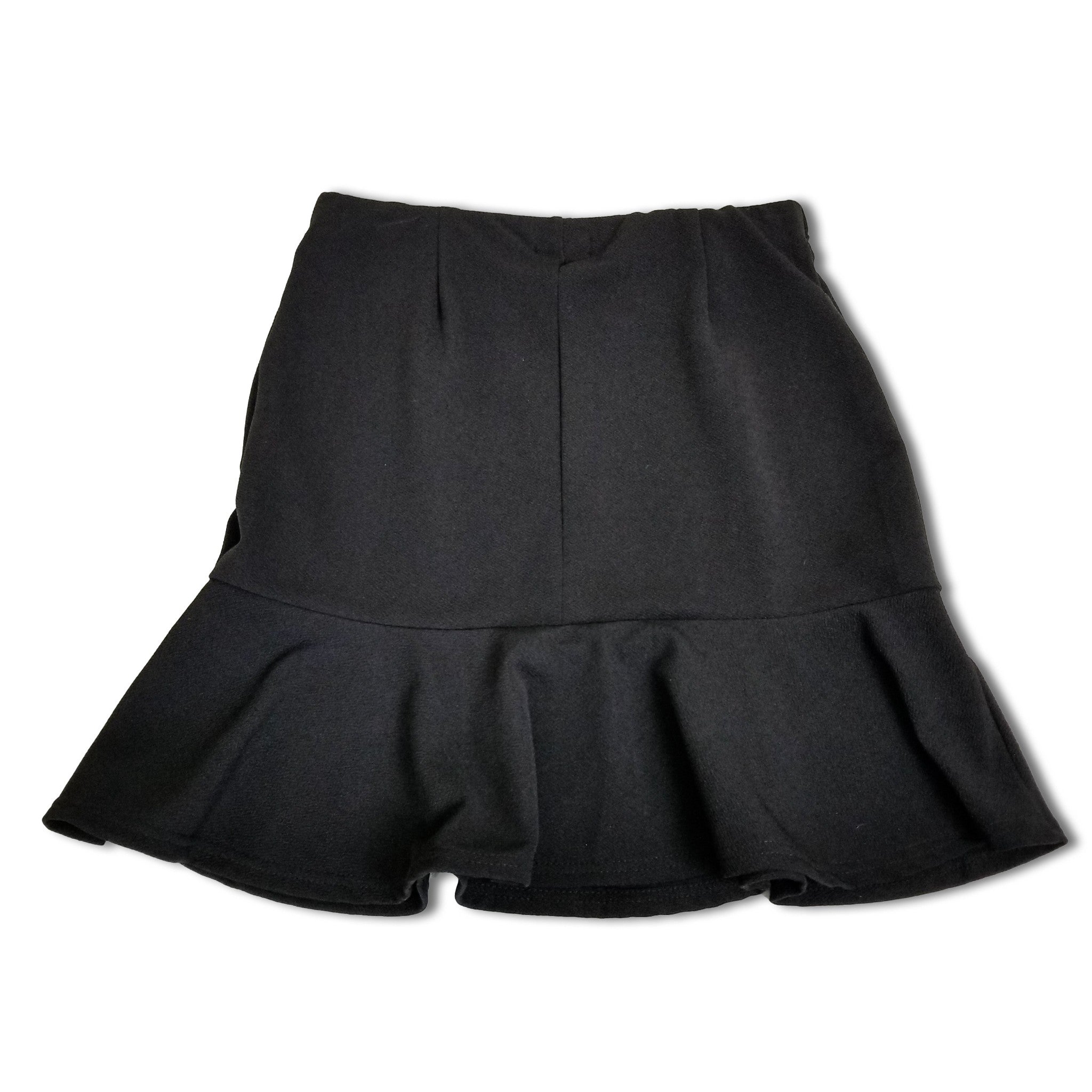 Valleygirl Women's Black Peplum Skirt 10 M Stretch Workwear Work Office Business