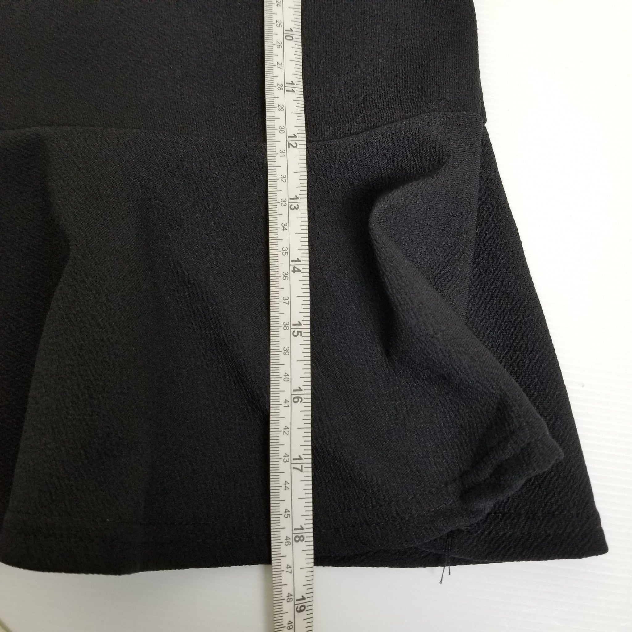 Valleygirl Women's Black Peplum Skirt 10 M Stretch Workwear Work Office Business