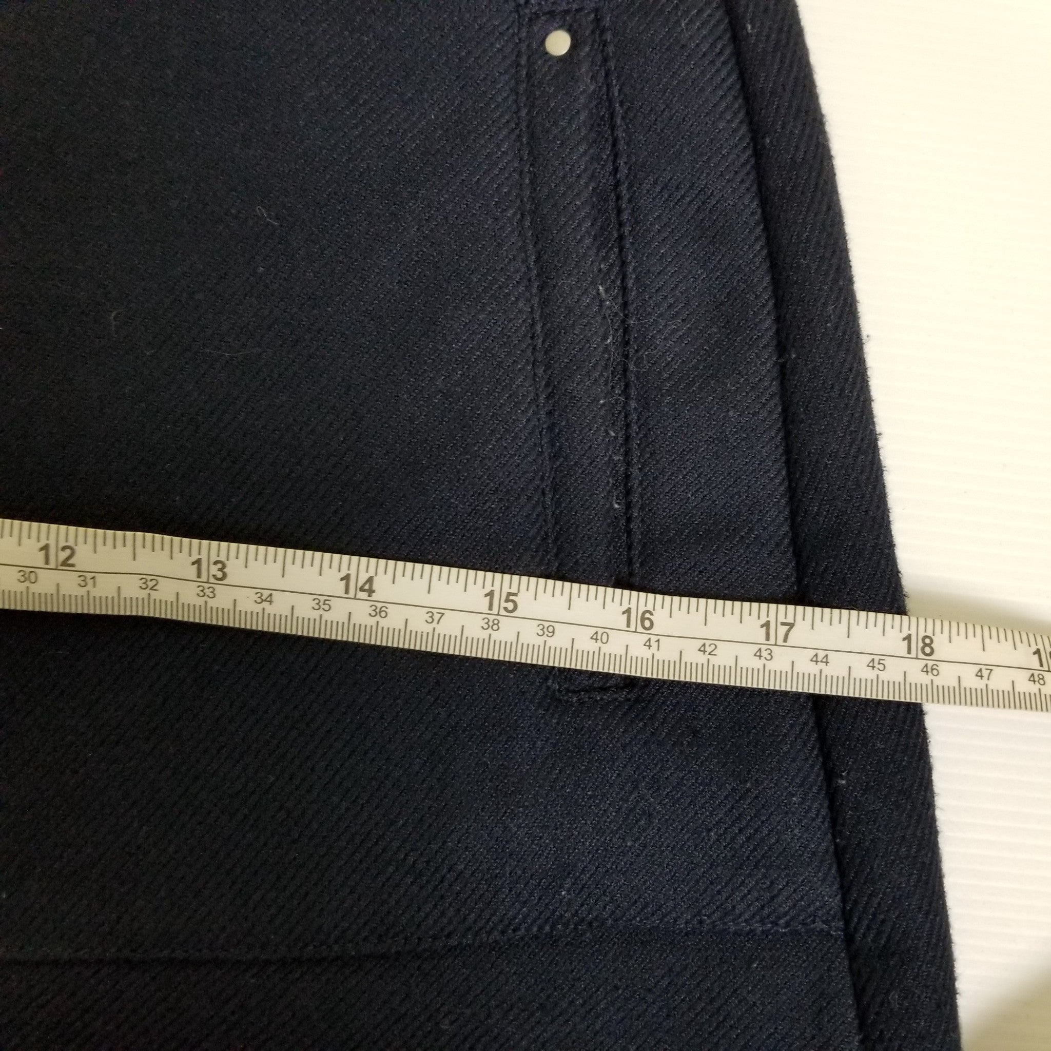 Tokito Women's Blue A-Line Mini Skirt XS 6 Mid Rise Pockets Textured Knit Fitted