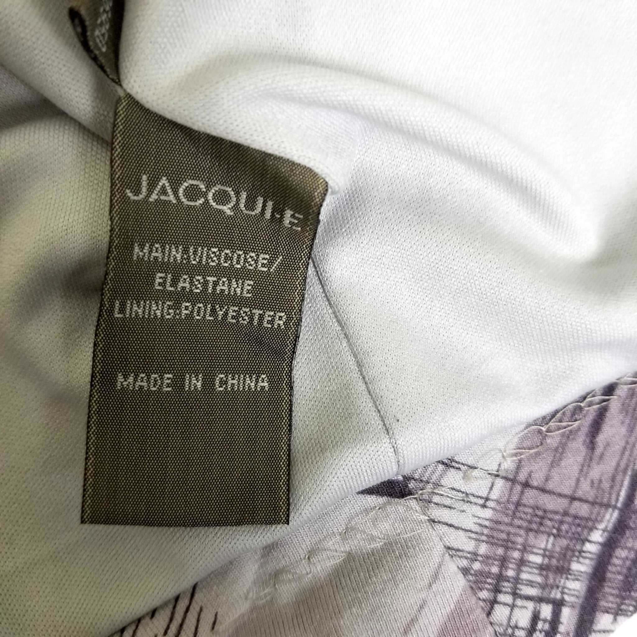 Jacqui E Women's Cardigan XL Grey Faded Purple 3/4 Sleeves Open Front Jacket