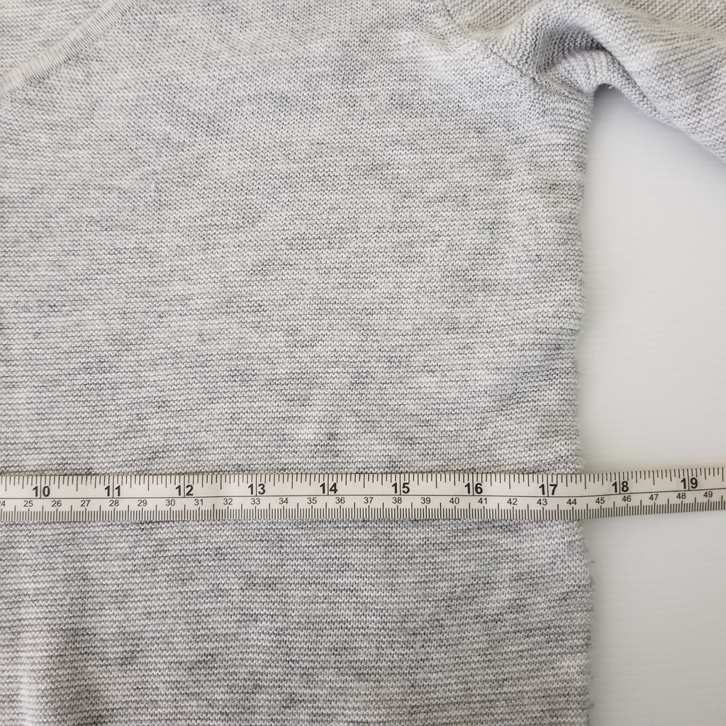 Portmans Womens Grey Merino Wool Knit Long Sleeve Top Jumper Sweater Pullover XS