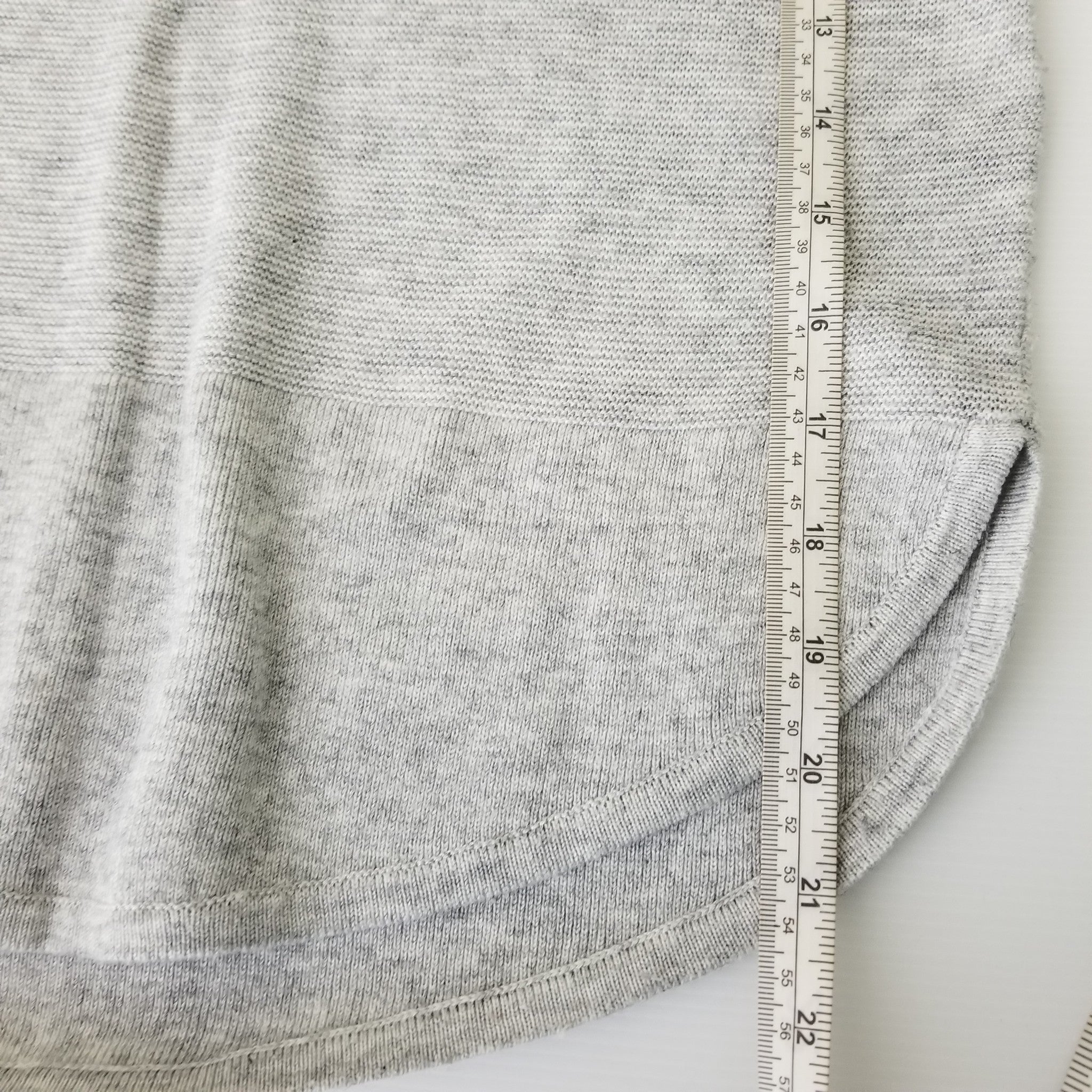 Portmans Womens Grey Merino Wool Knit Long Sleeve Top Jumper Sweater Pullover XS