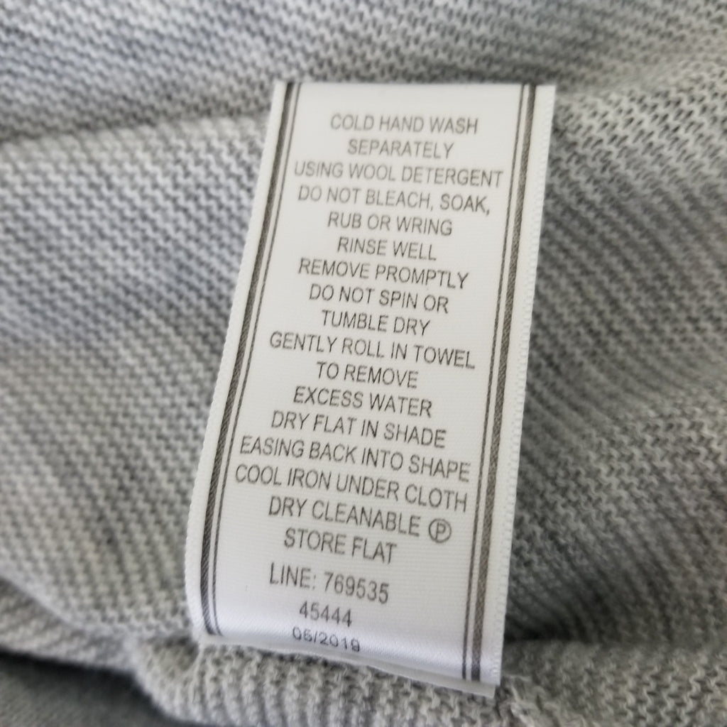 Portmans Womens Grey Merino Wool Knit Long Sleeve Top Jumper Sweater Pullover XS
