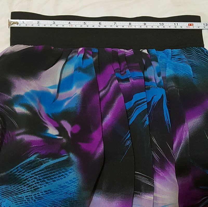 ICE Women's Black Purple Blue Tropical Fashion Sexy Print Cocktail Mini Skirt