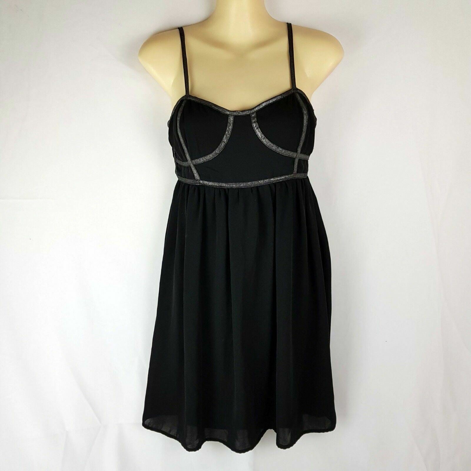 BARDOT Spaghetti Strap Little Black Dress Clubwear Cocktail Ladies Party Wear
