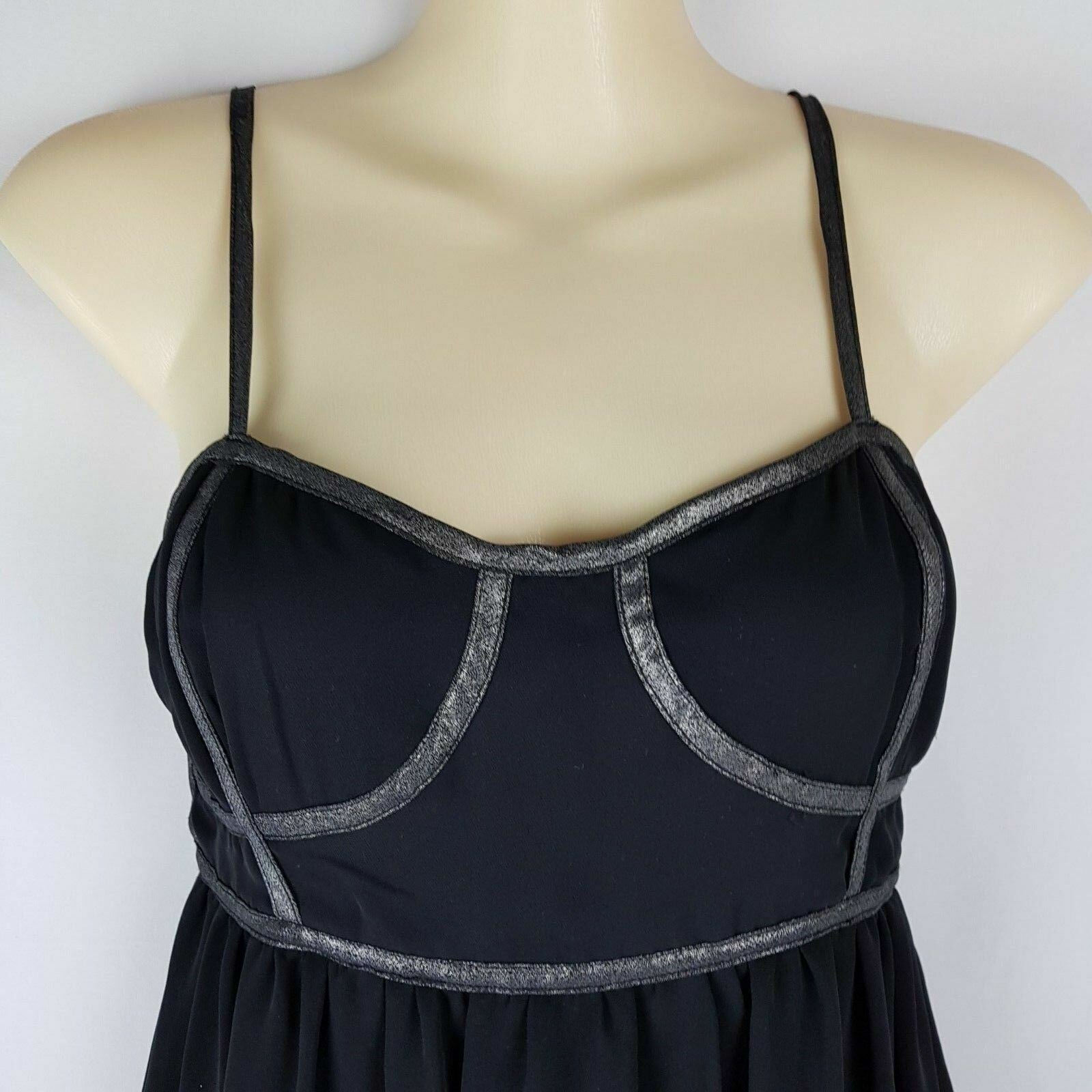 BARDOT Spaghetti Strap Little Black Dress Clubwear Cocktail Ladies Party Wear