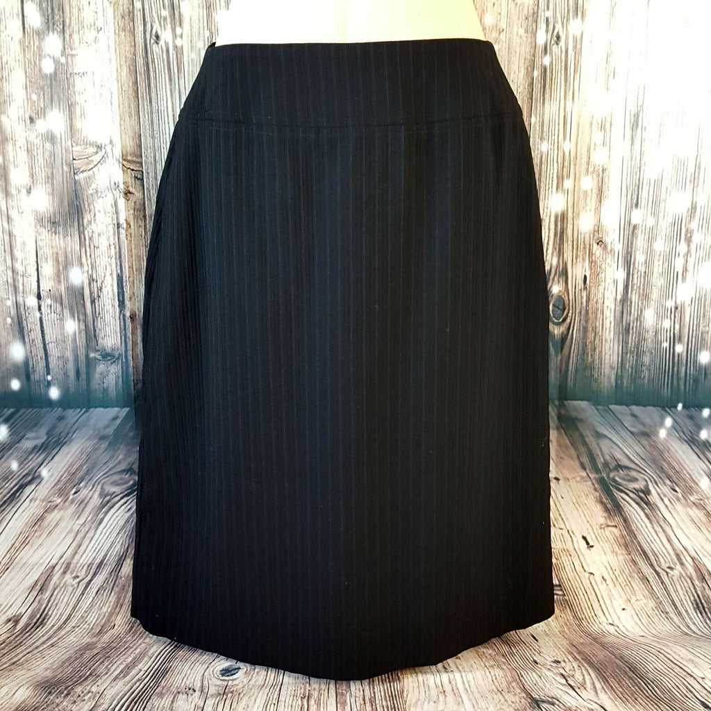COUNTRY ROAD Women's Corporate Pinstripe Black Fashion Sexy Slim Pencil Skirt