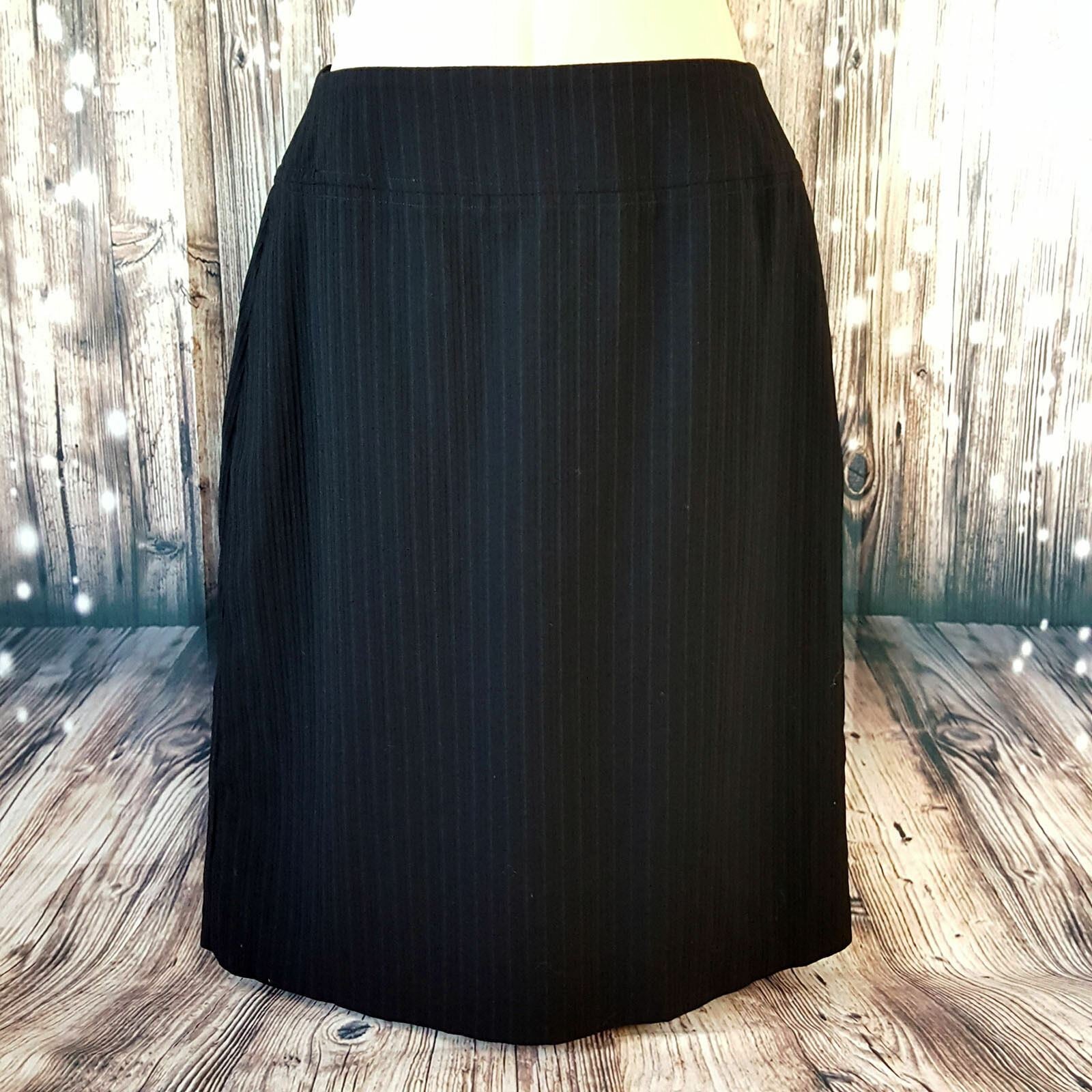 COUNTRY ROAD Women's Corporate Pinstripe Black Fashion Sexy Slim Pencil Skirt