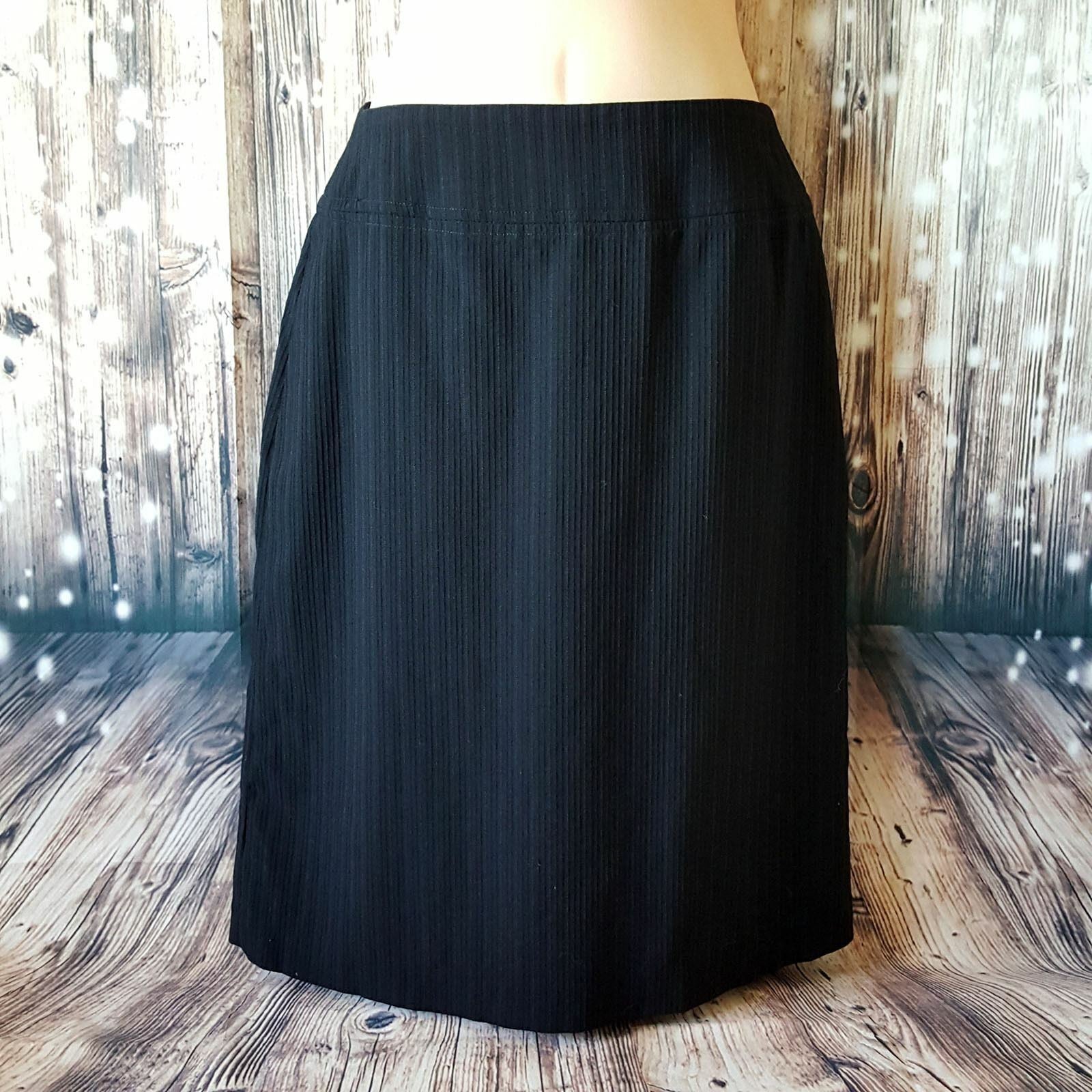 COUNTRY ROAD Women's Corporate Pinstripe Black Fashion Sexy Slim Pencil Skirt