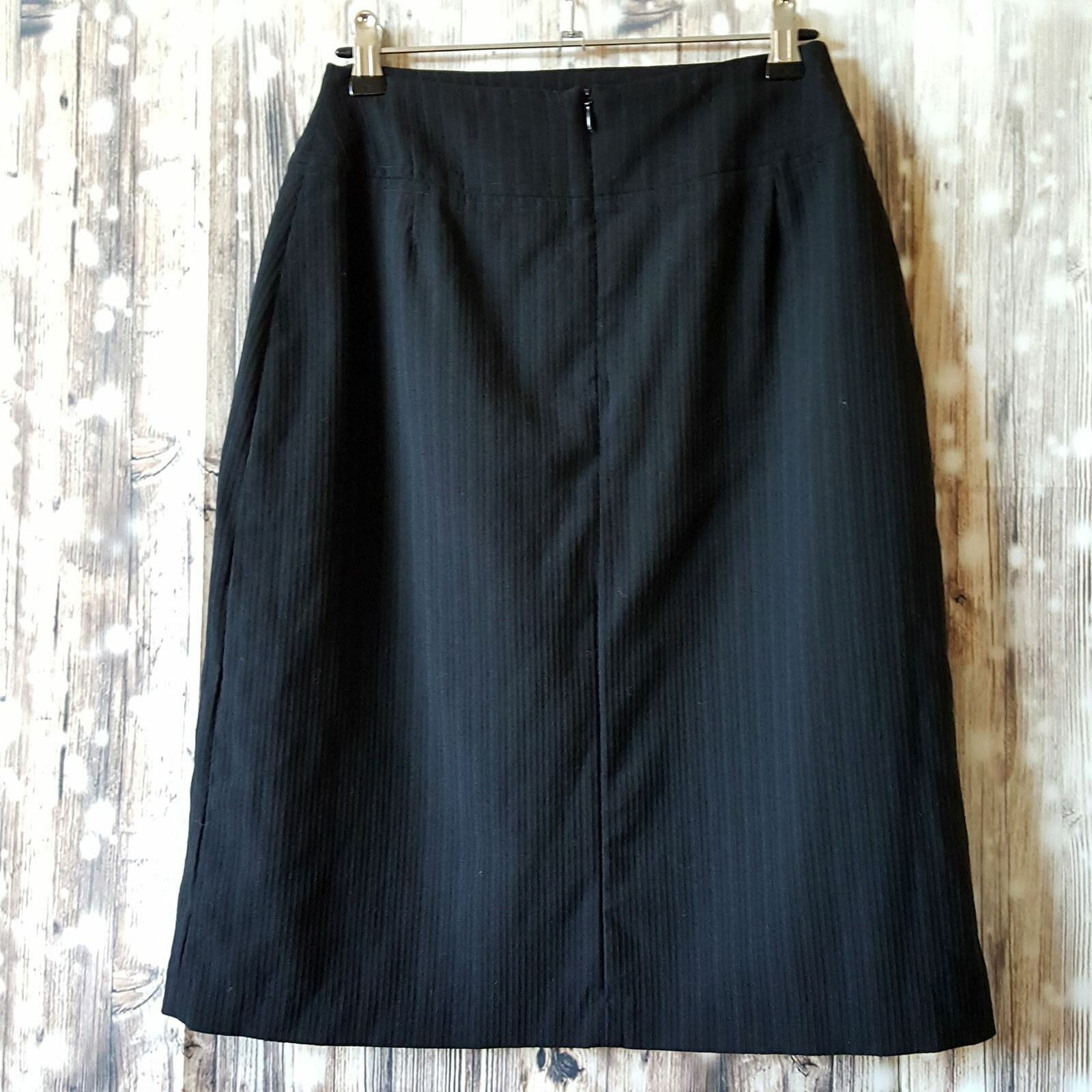 COUNTRY ROAD Women's Corporate Pinstripe Black Fashion Sexy Slim Pencil Skirt