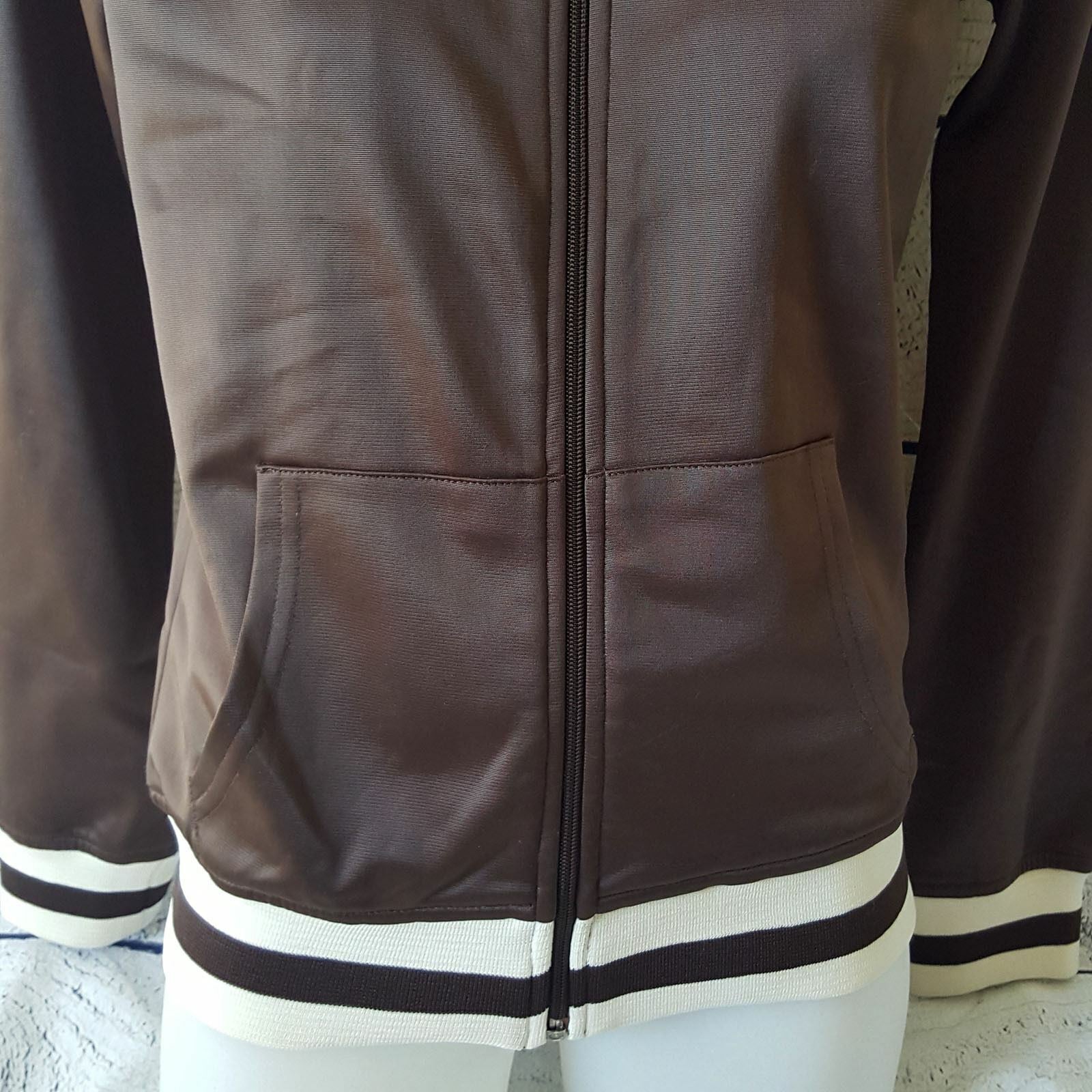 BEN SHERMAN Women's Fashion Brown Beige Zip Jacket Casual Outdoor Hiking Coat