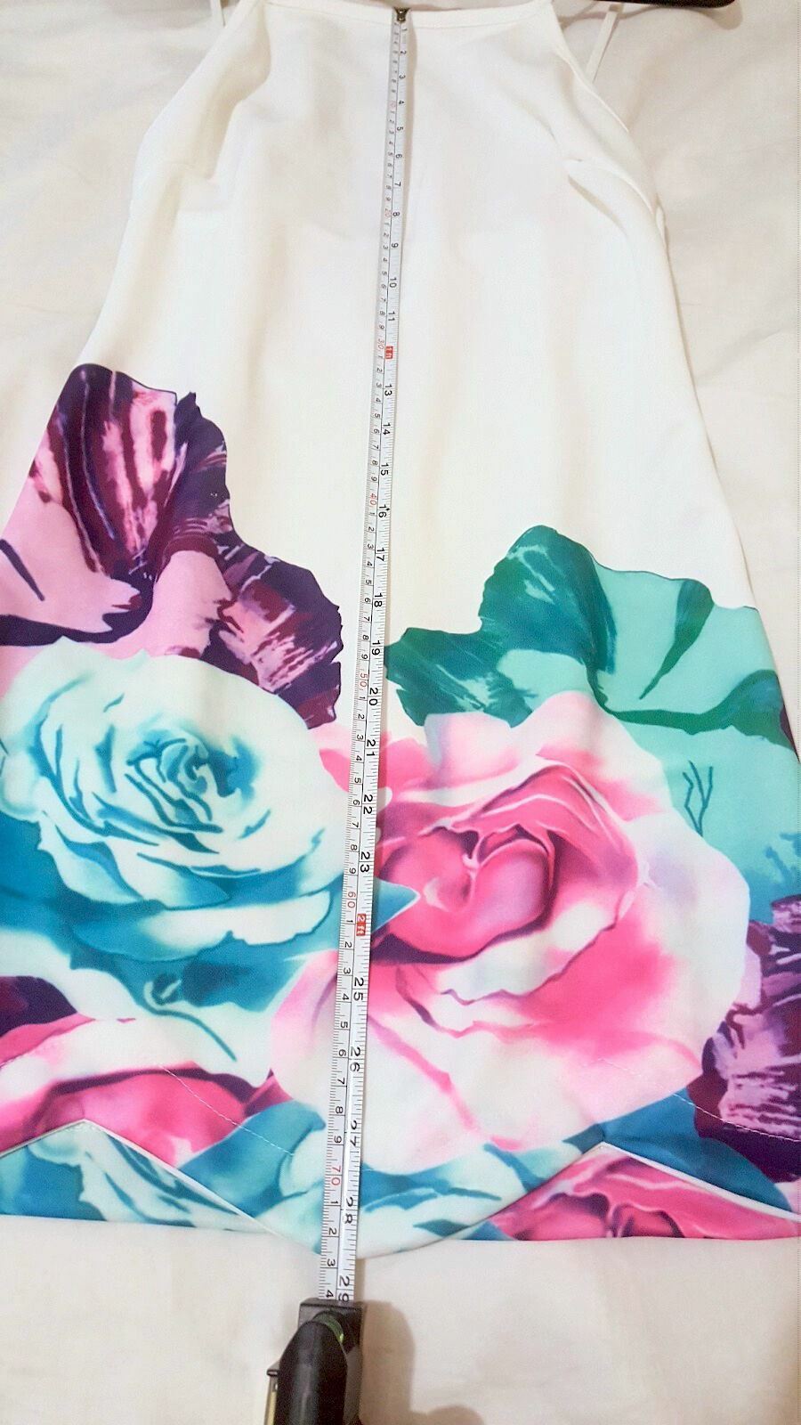 Women's White Sleeveless Classy Floral Print Ladies Summer Casual Beach Sundress
