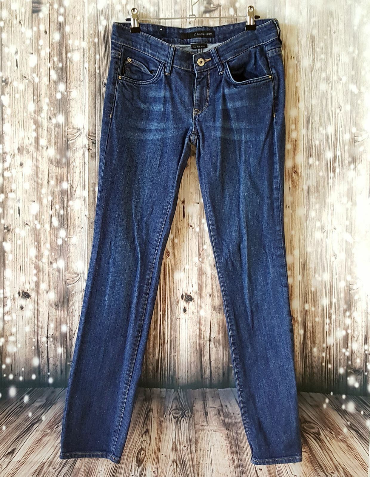 CALVIN KLEIN Women's Cotton Blue Pants Fashion Elegant High Quality Jeans Denim