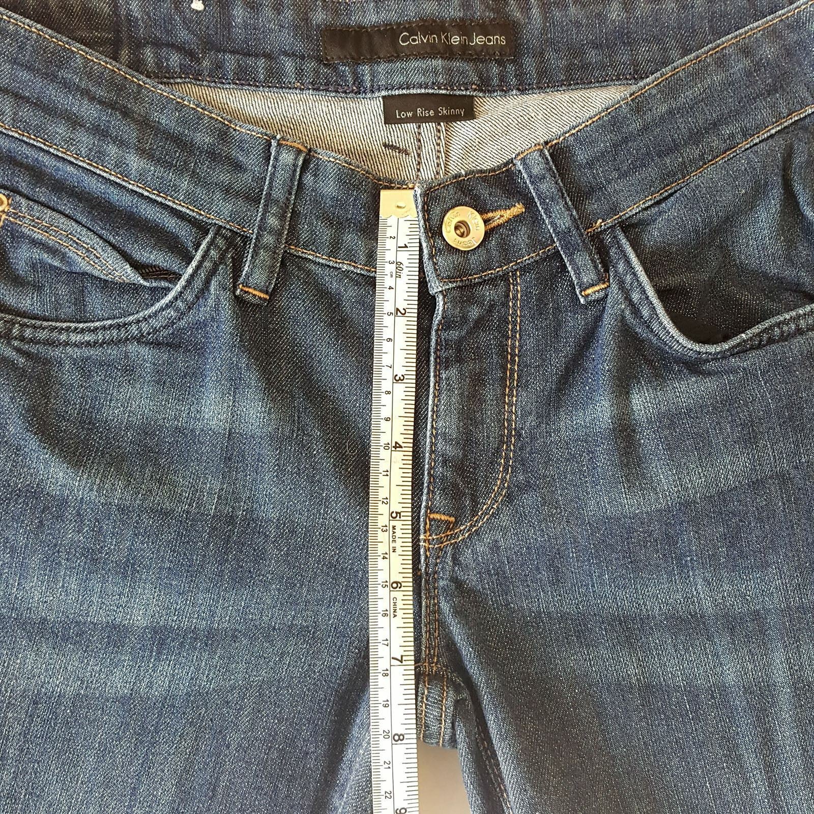 CALVIN KLEIN Women's Cotton Blue Pants Fashion Elegant High Quality Jeans Denim