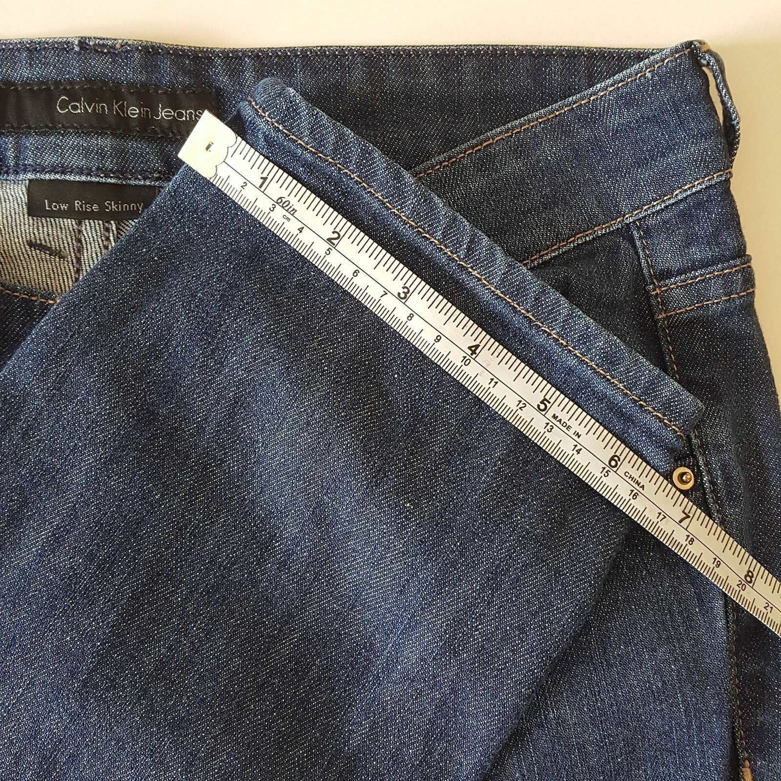 CALVIN KLEIN Women's Cotton Blue Pants Fashion Elegant High Quality Jeans Denim