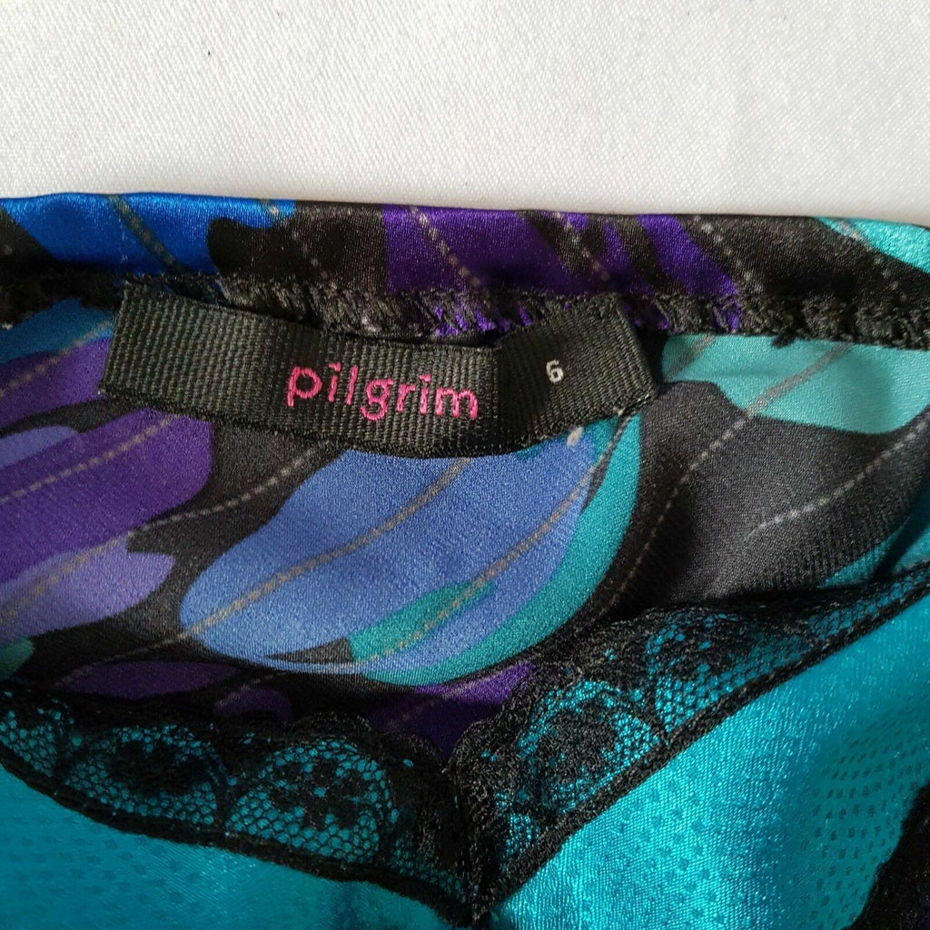PILGRIM Women's Floral Lace Hot Sleeveless Top Blouse Multi-coloured Casual Wear