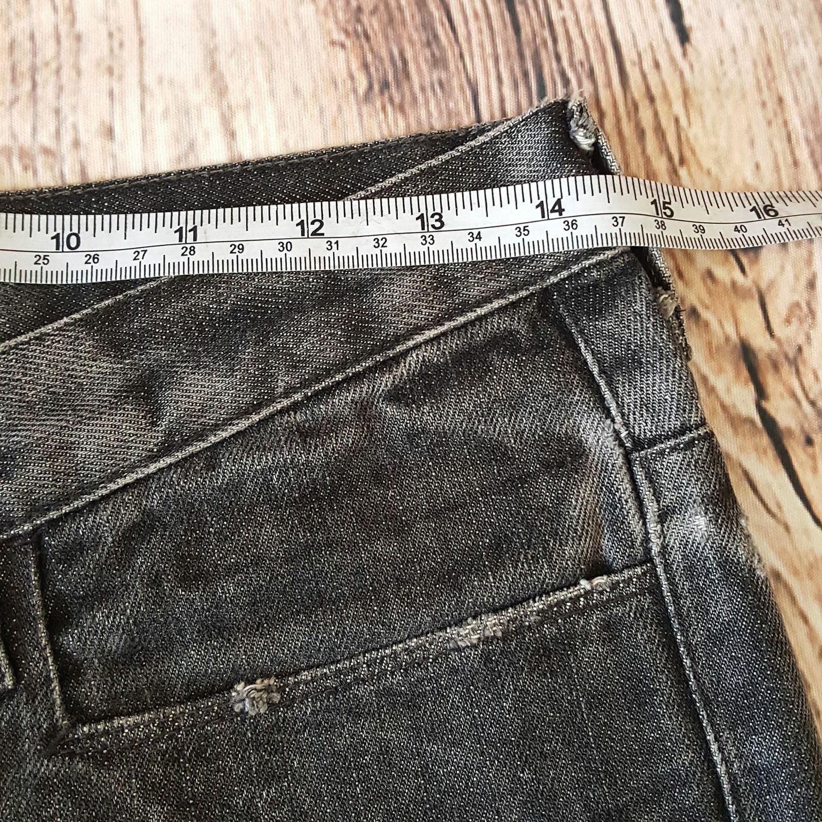 Women Dark Grey Cotton Pants Fashion Elastic Relaxed Fit Denim Jeans Casual Wear