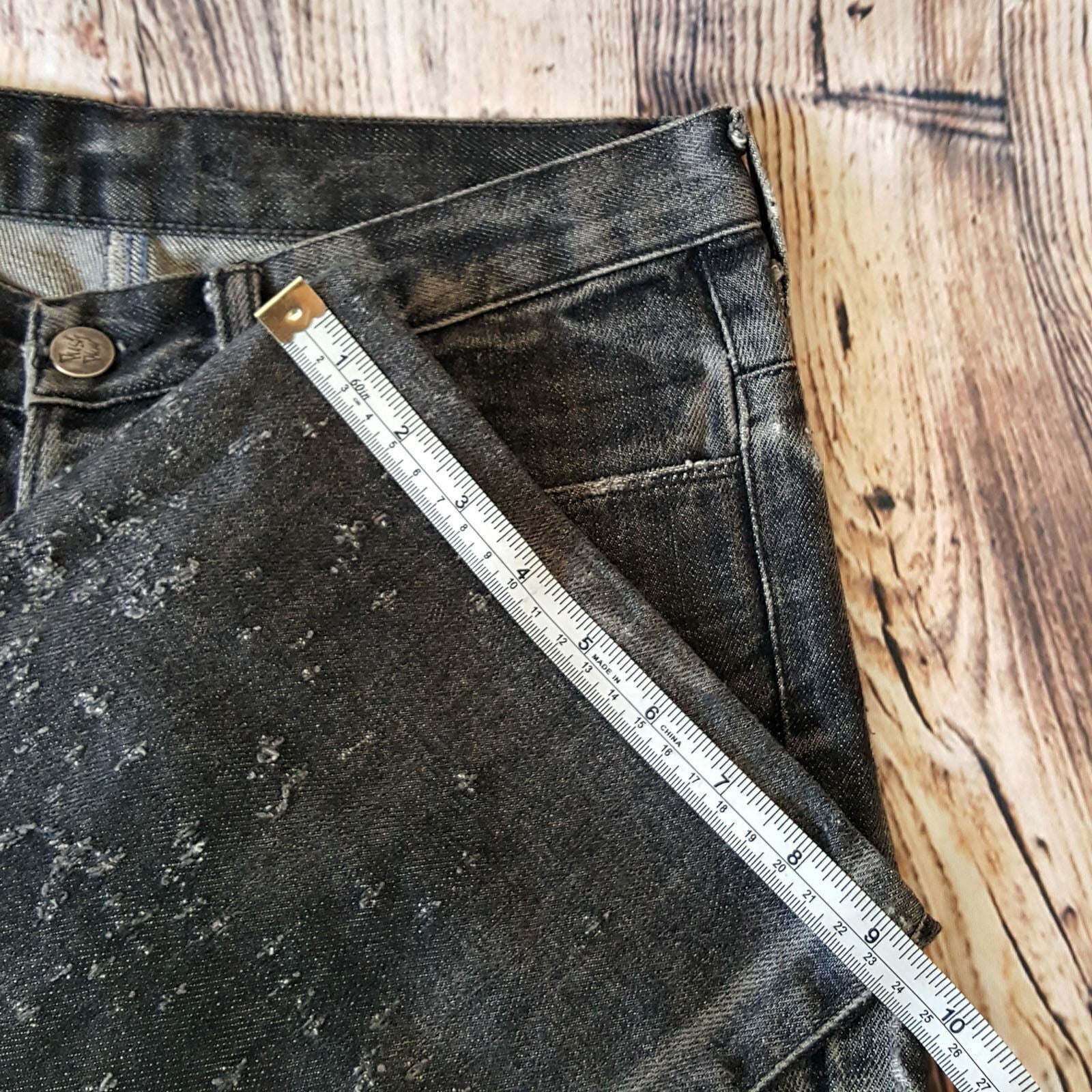 Women Dark Grey Cotton Pants Fashion Elastic Relaxed Fit Denim Jeans Casual Wear