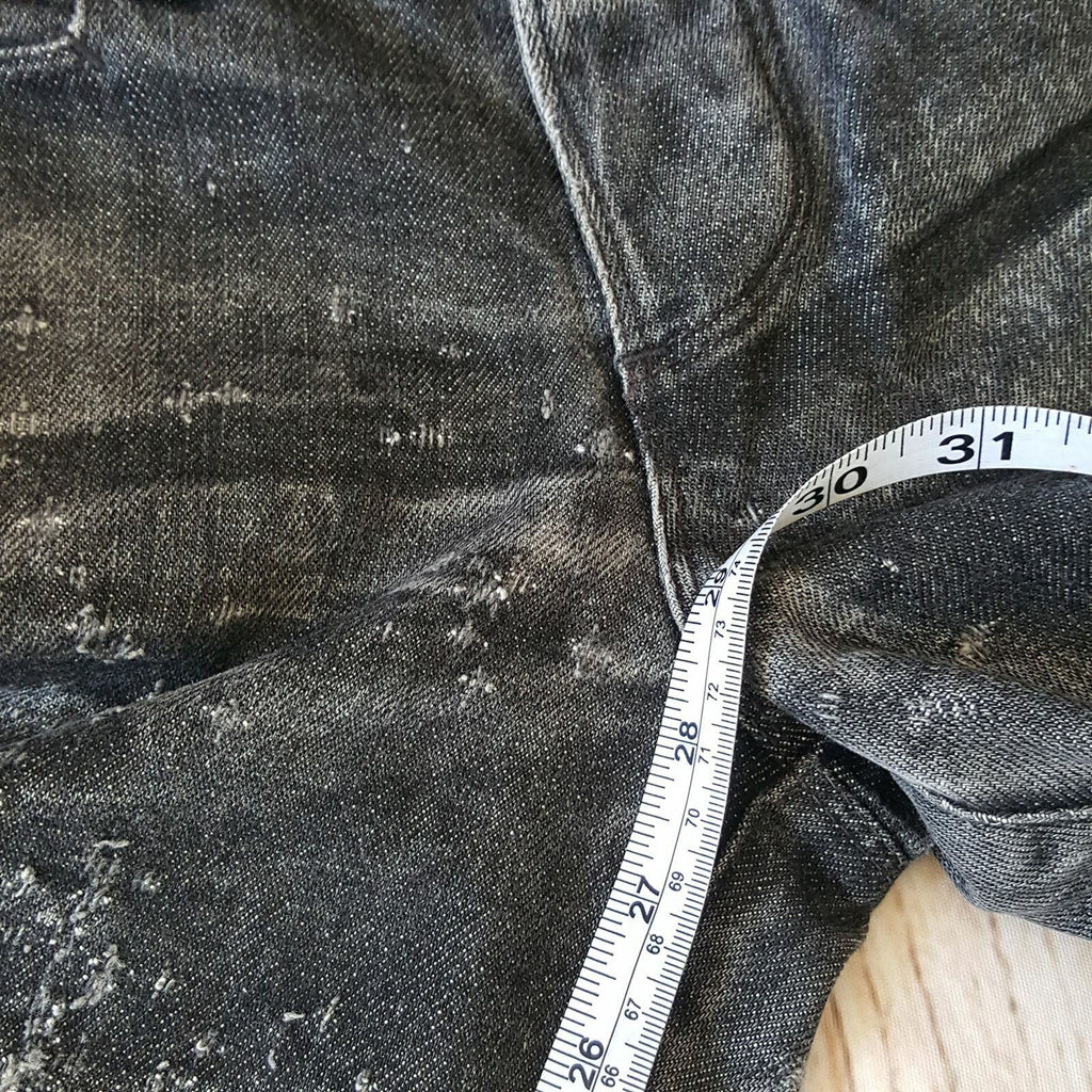 Women Dark Grey Cotton Pants Fashion Elastic Relaxed Fit Denim Jeans Casual Wear