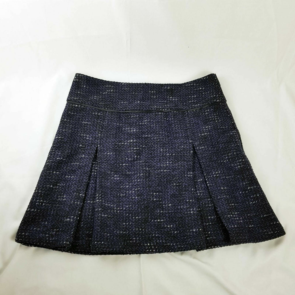 PORTMANS Womens Pleated Knit Knee-length Skirt Sexy Dark Purple Work Casual Wear