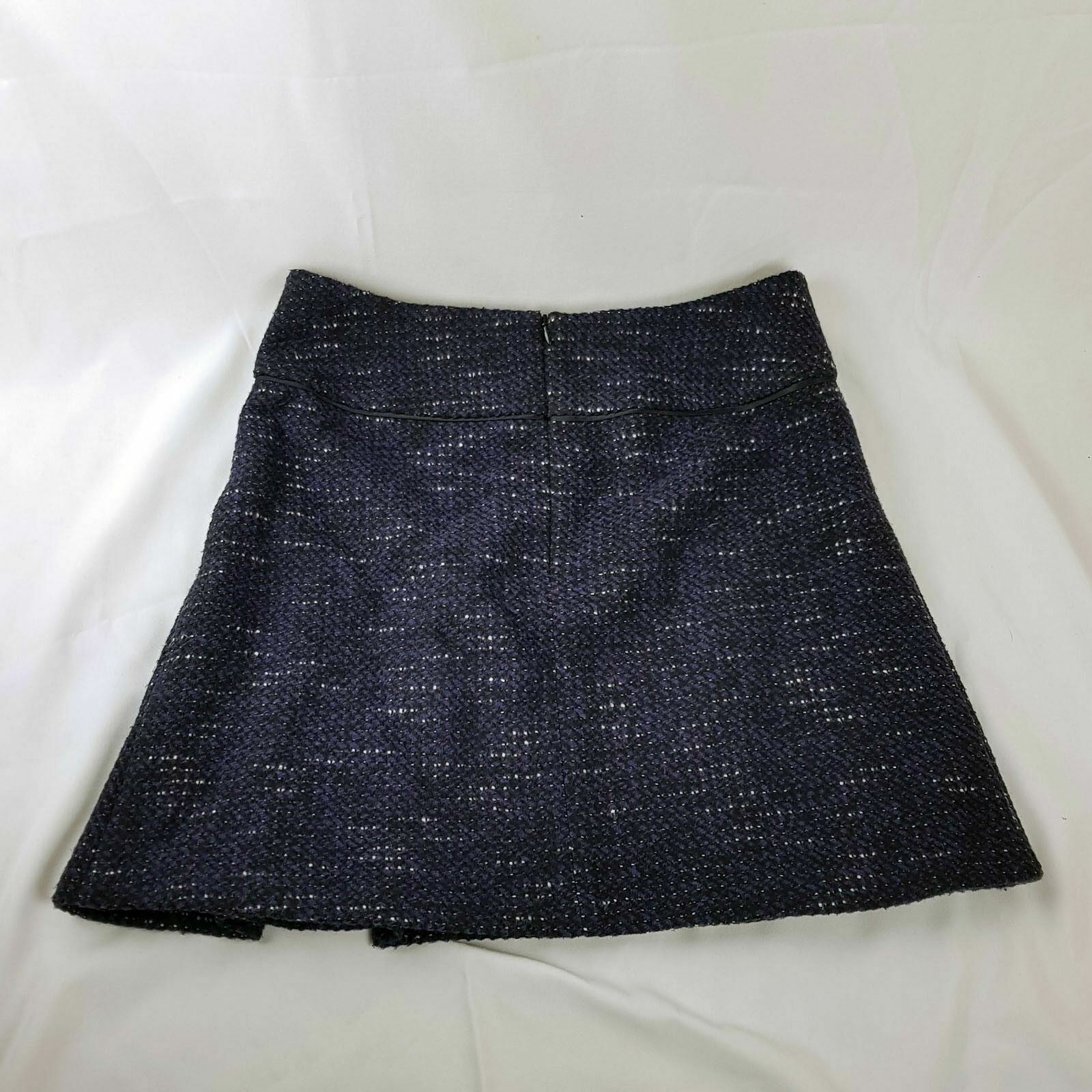 PORTMANS Womens Pleated Knit Knee-length Skirt Sexy Dark Purple Work Casual Wear