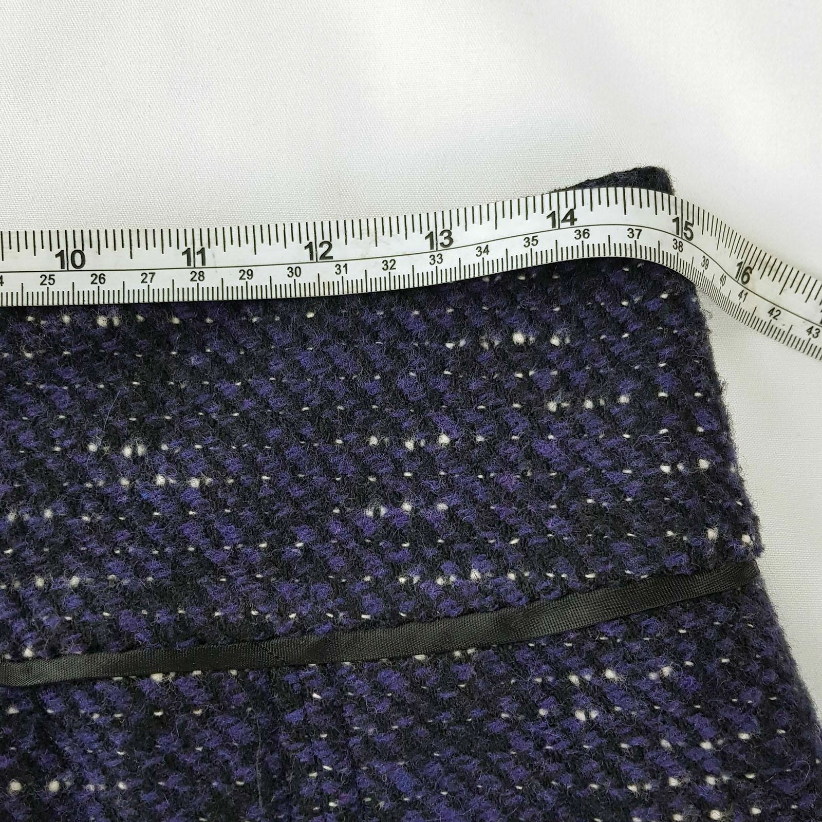 PORTMANS Womens Pleated Knit Knee-length Skirt Sexy Dark Purple Work Casual Wear
